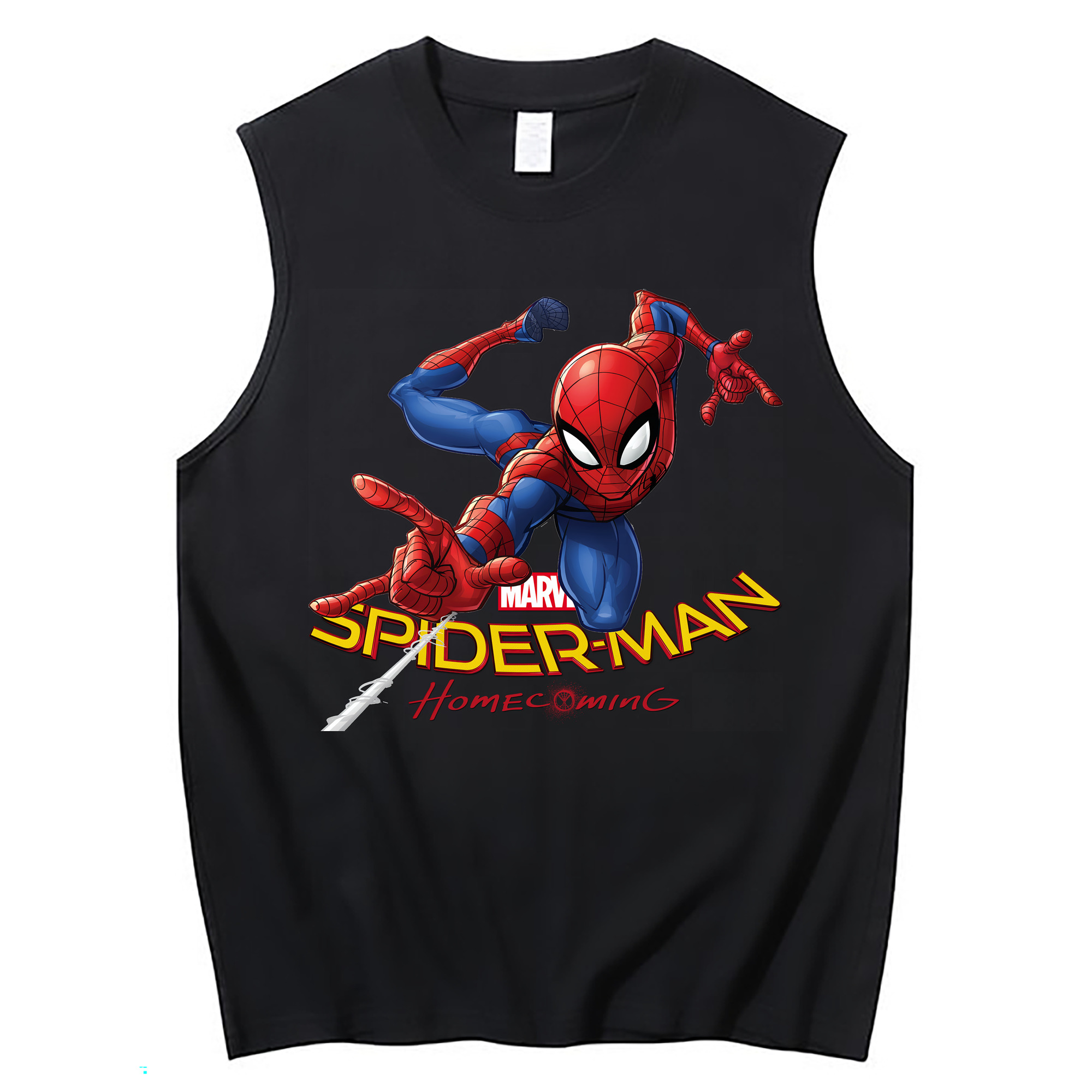 Spider Man スパイダーマン コットン100％タンクトップ（フロントプリント）