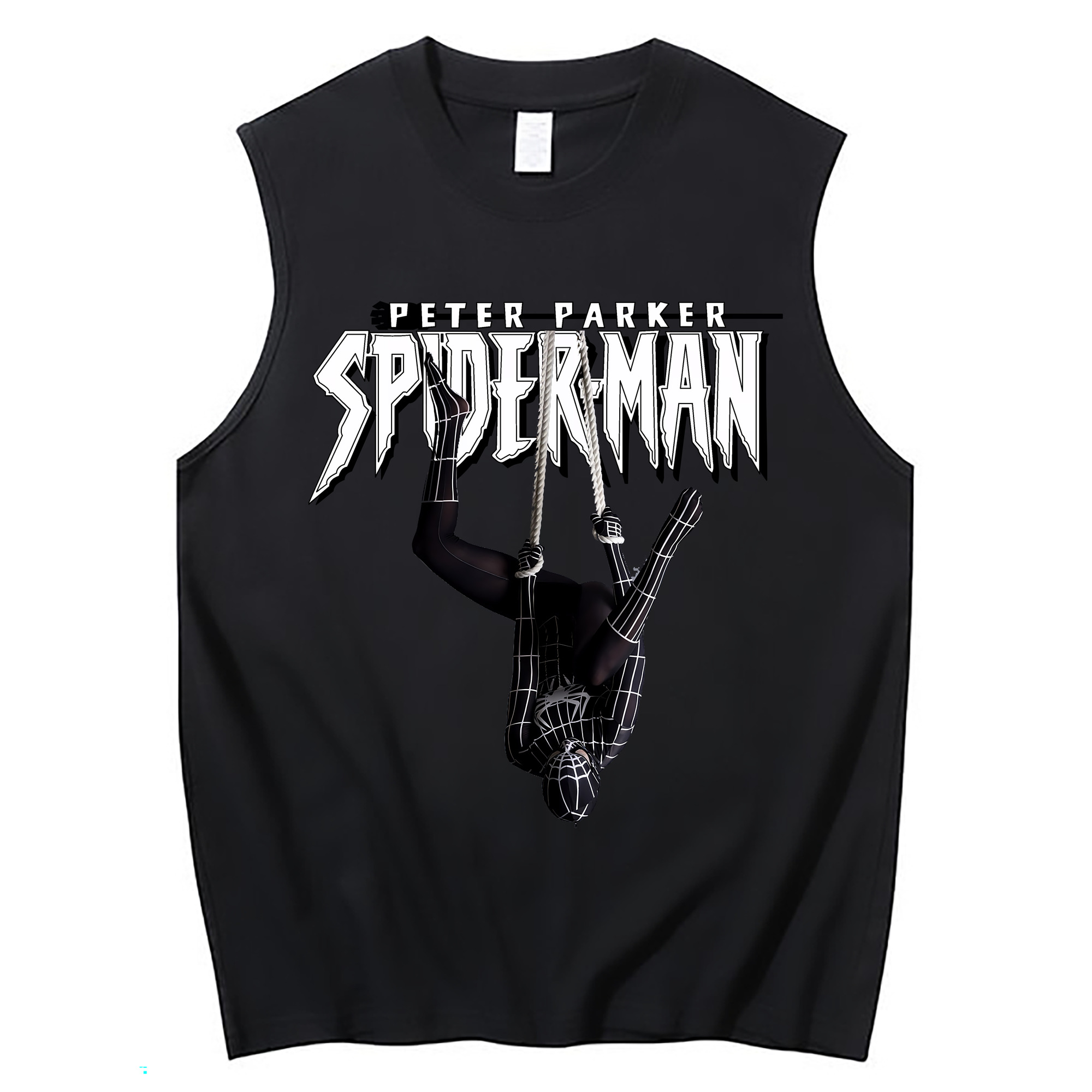 （画像用） Spider Man スパイダーマン コットン100％タンクトップ（フロントプリント）