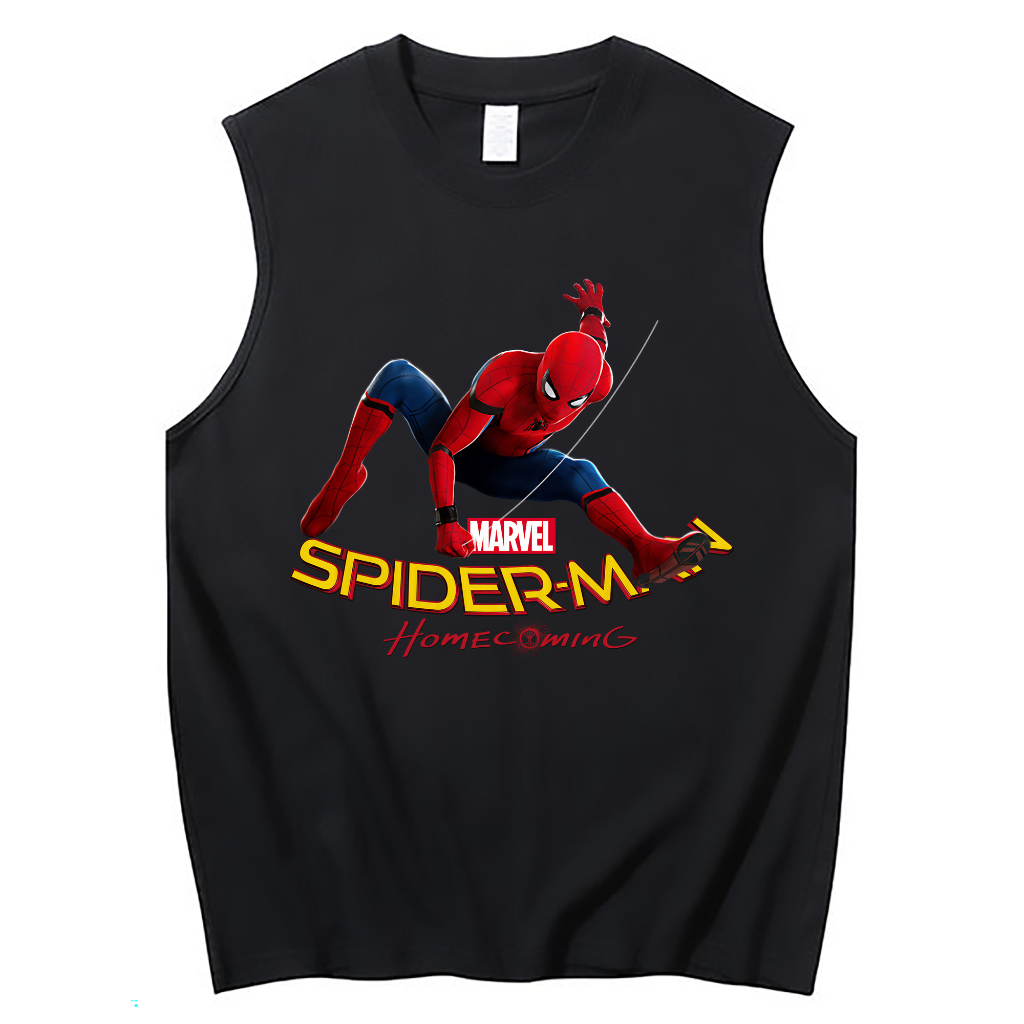 （画像用） Spider Man スパイダーマン コットン100％タンクトップ（フロントプリント）