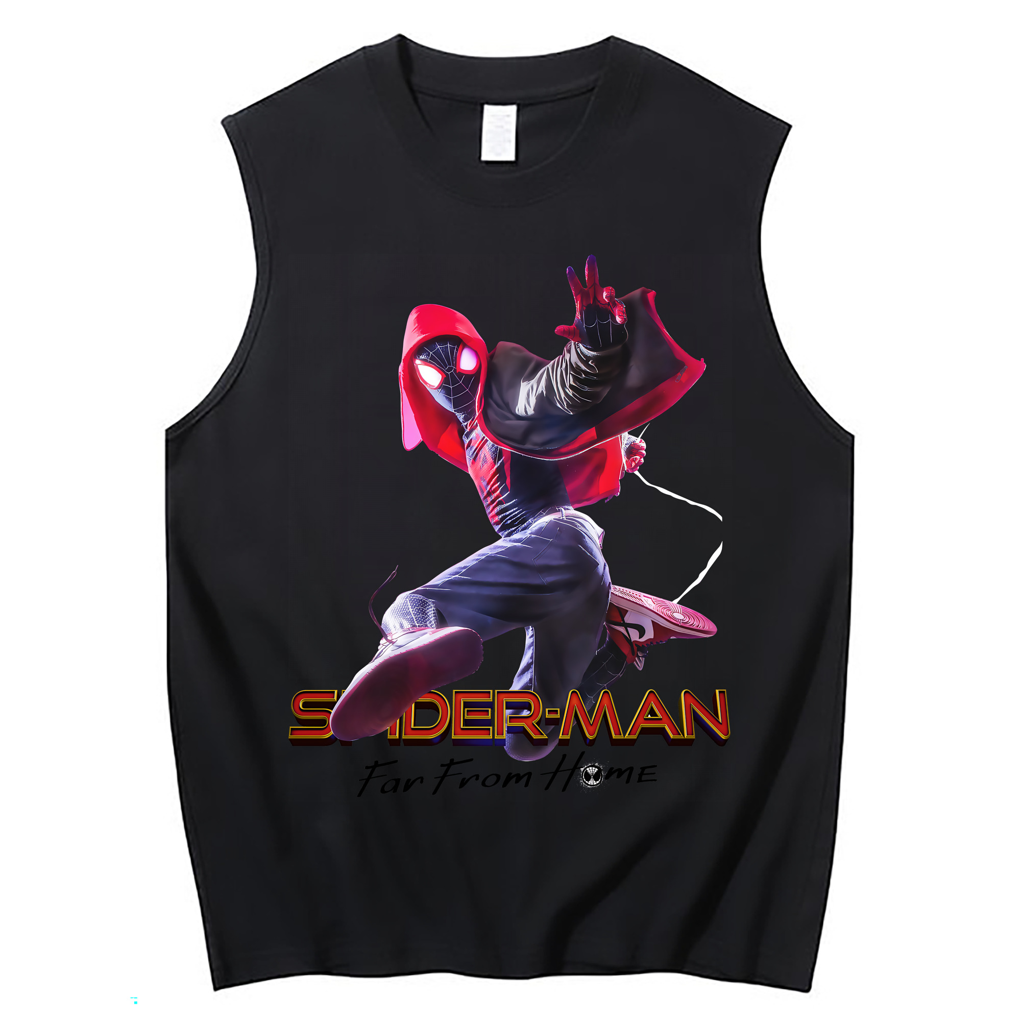 （画像用） Spider Man スパイダーマン コットン100％タンクトップ（フロントプリント）