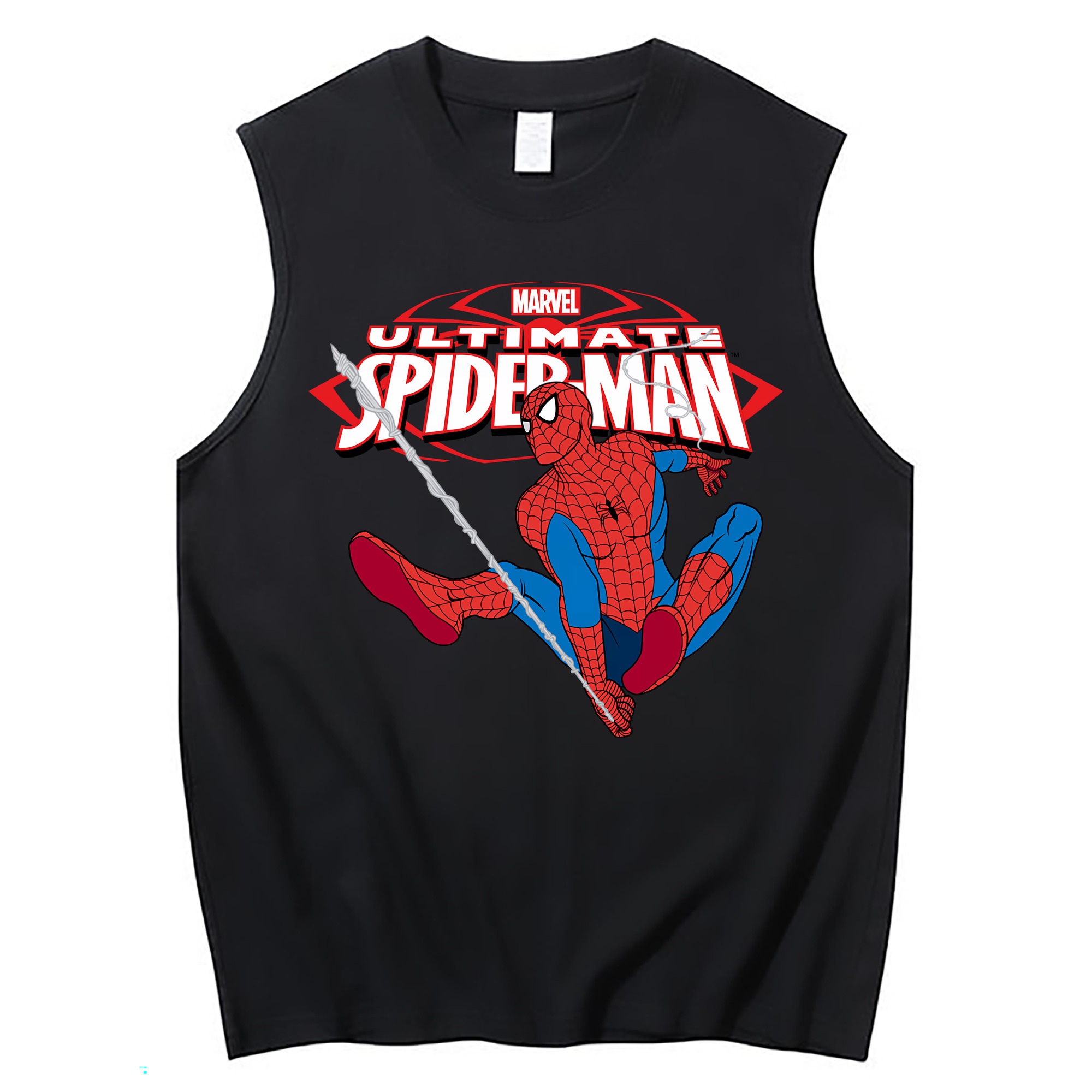 Spider Man スパイダーマン コットン100％タンクトップ（フロントプリント）