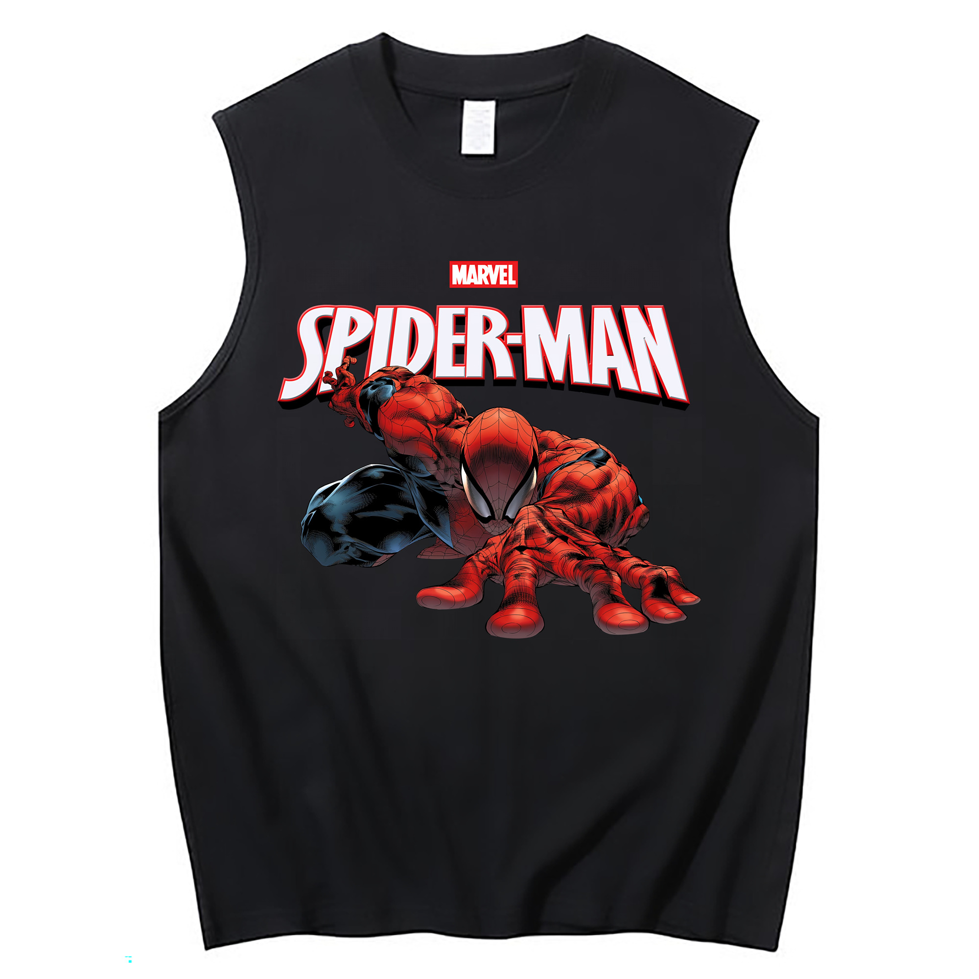 Spider Man スパイダーマン コットン100％タンクトップ（フロントプリント）