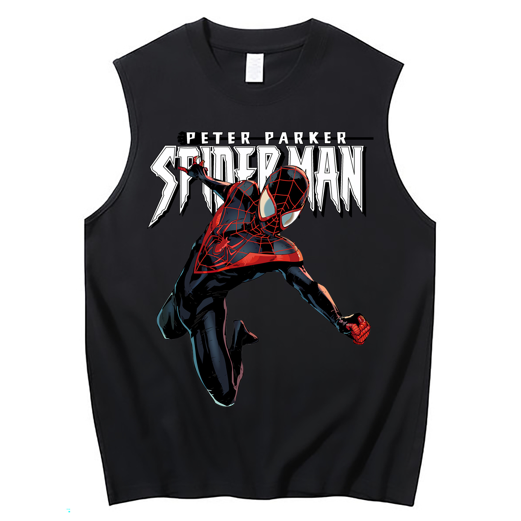 （画像用） Spider Man スパイダーマン コットン100％タンクトップ（フロントプリント）