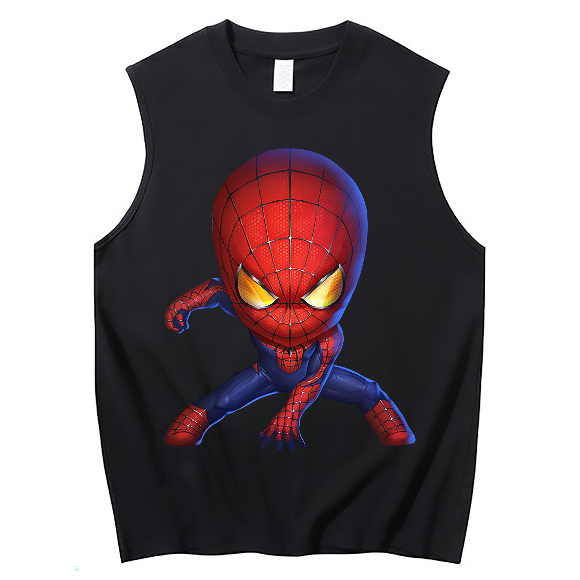 （画像用） Spider Man スパイダーマン コットン100％タンクトップ（フロントプリント）