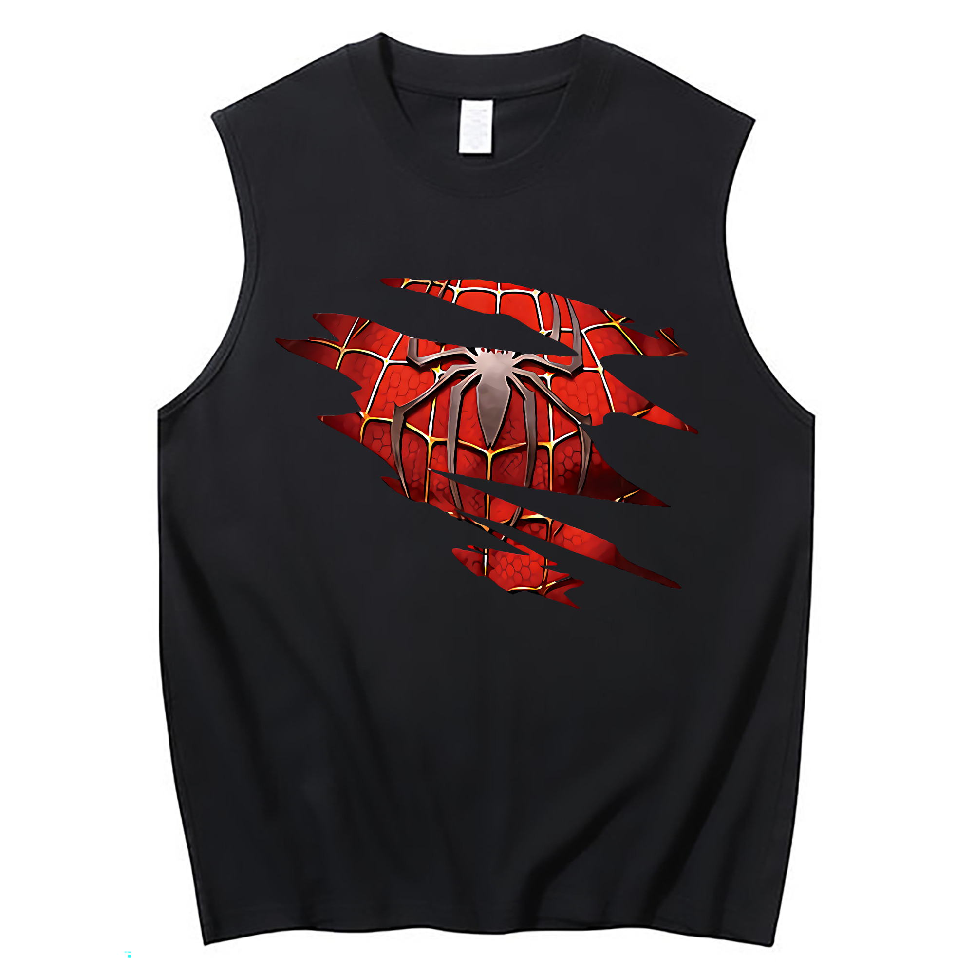 （画像用） Spider Man スパイダーマン コットン100％タンクトップ（フロントプリント）