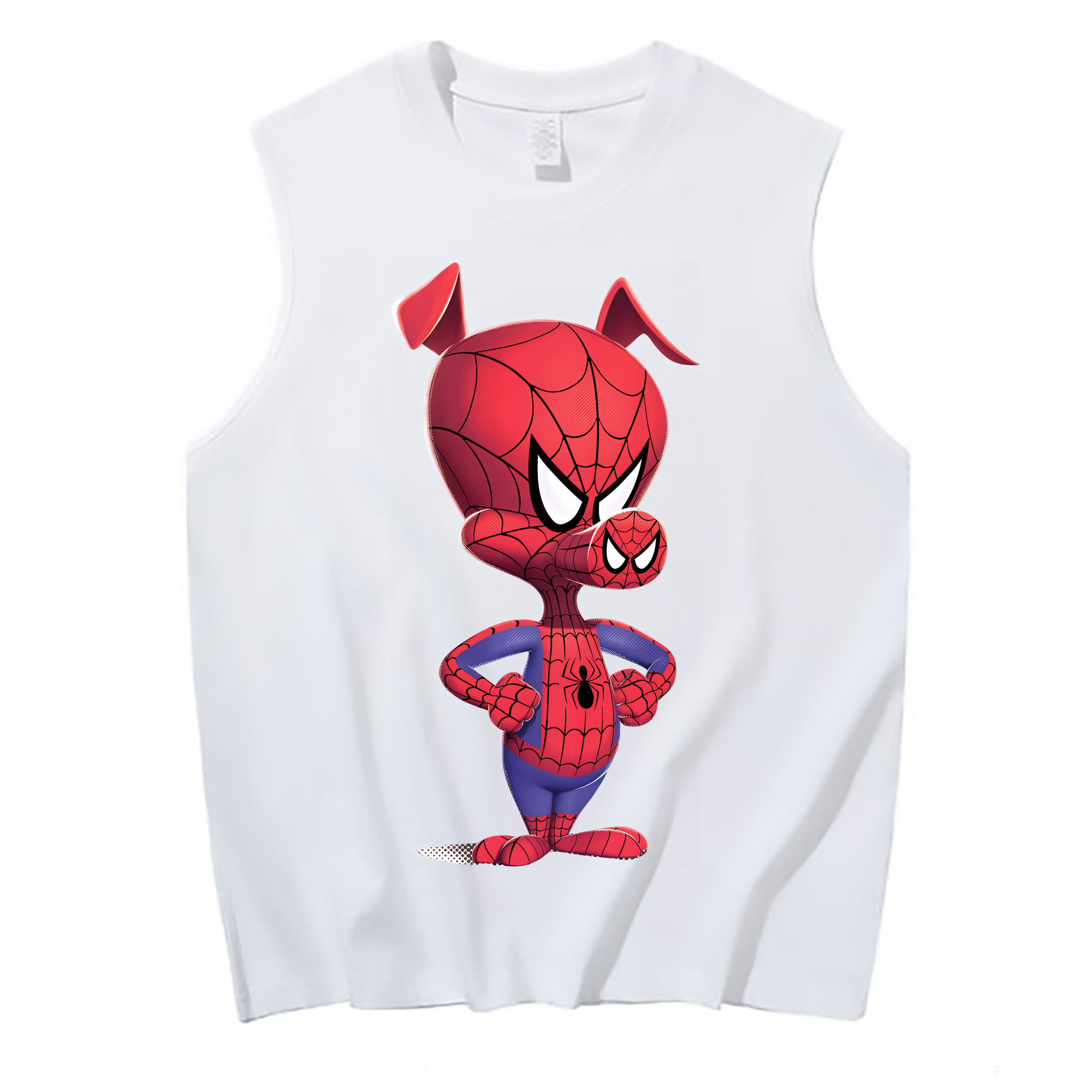 （画像用） Spider Man スパイダーマン コットン100％タンクトップ（フロントプリント）