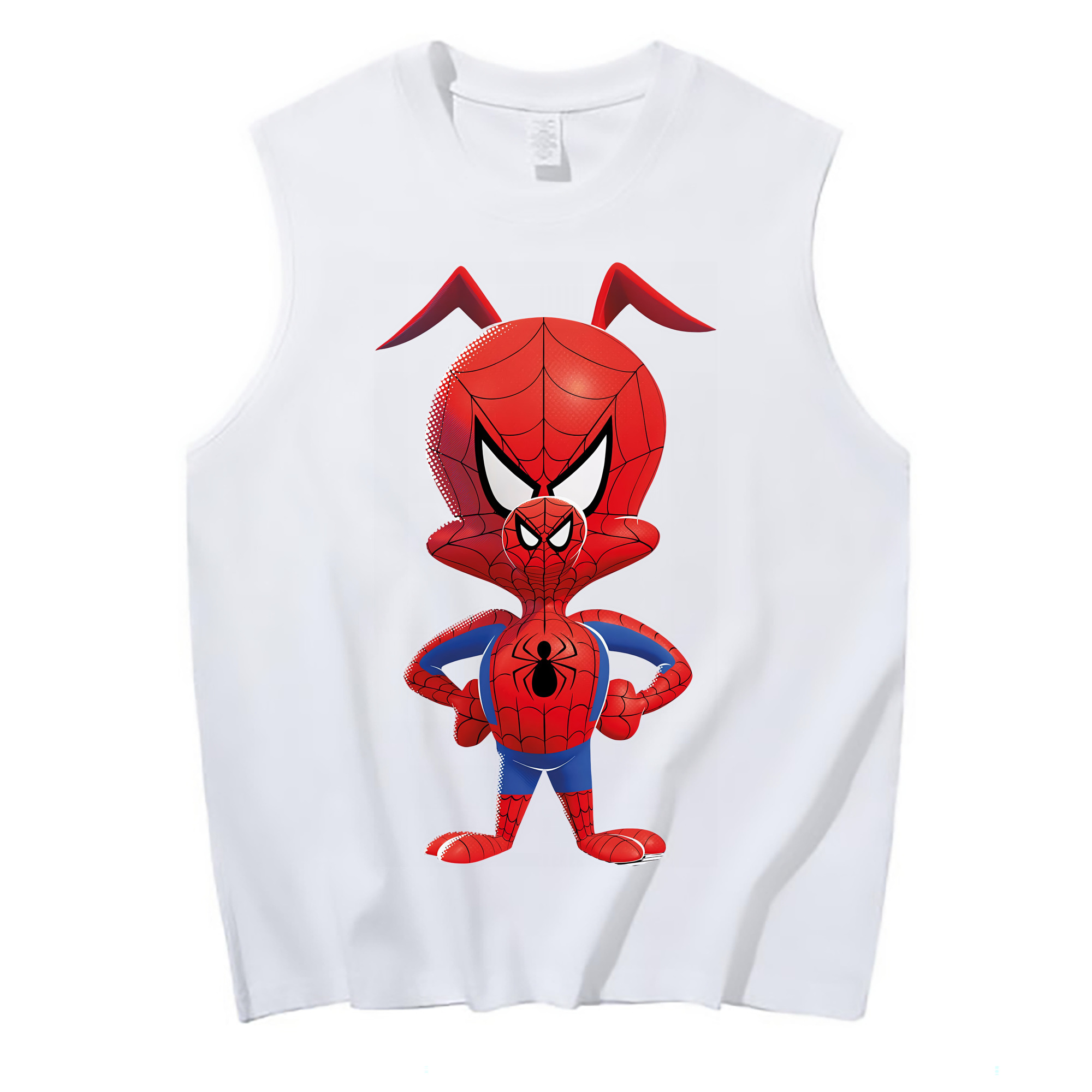 （画像用） Spider Man スパイダーマン コットン100％タンクトップ（フロントプリント）