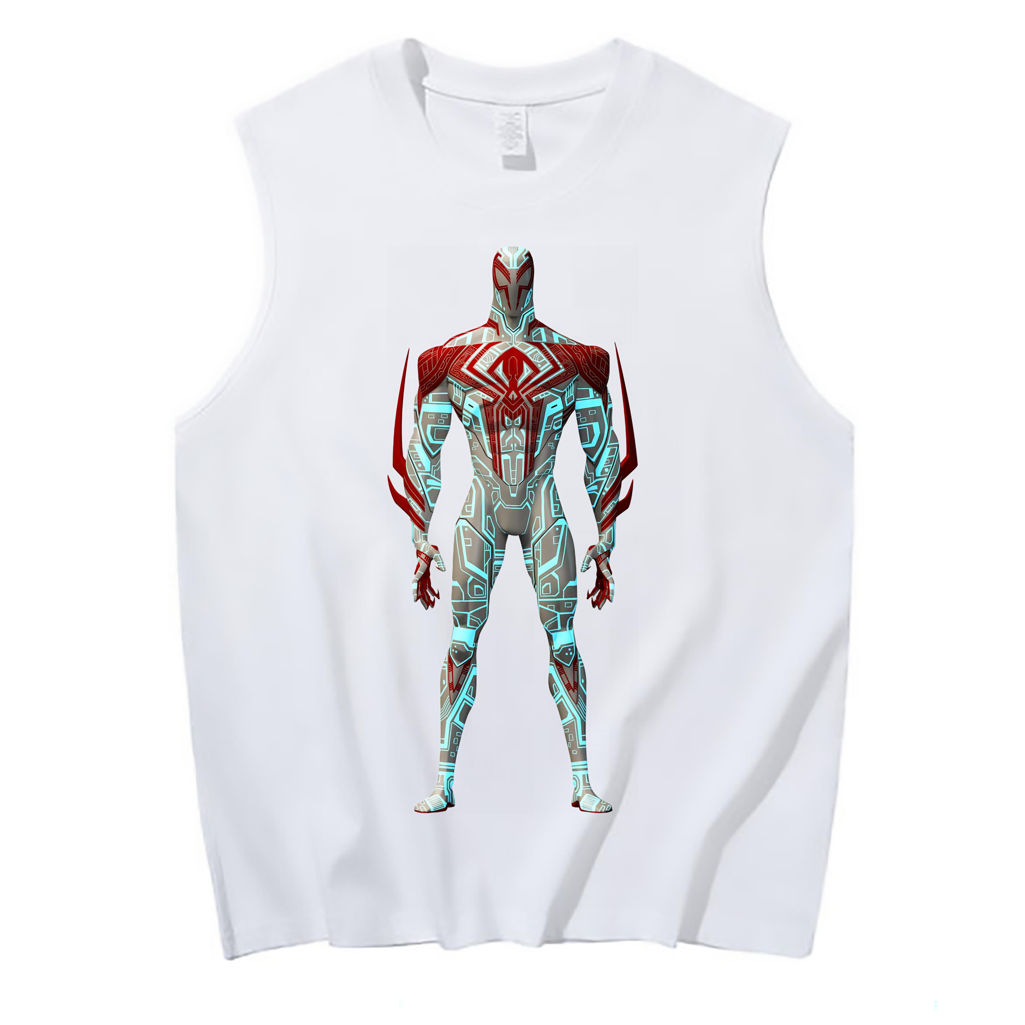 （画像用） Spider Man スパイダーマン コットン100％タンクトップ（フロントプリント）