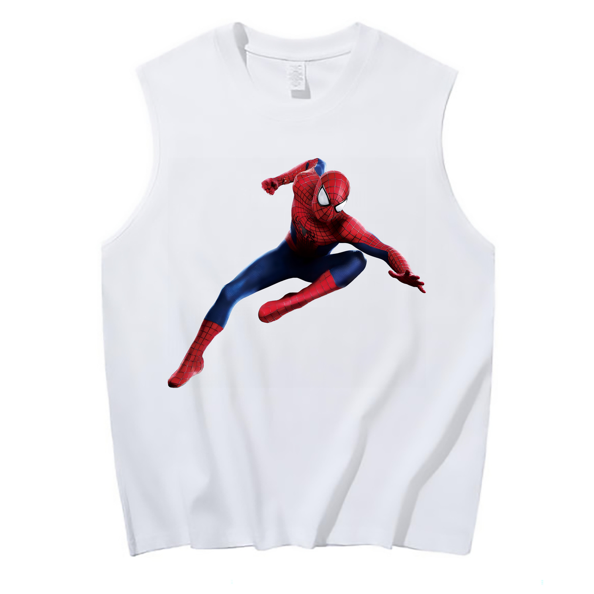 （画像用） Spider Man スパイダーマン コットン100％タンクトップ（フロントプリント）