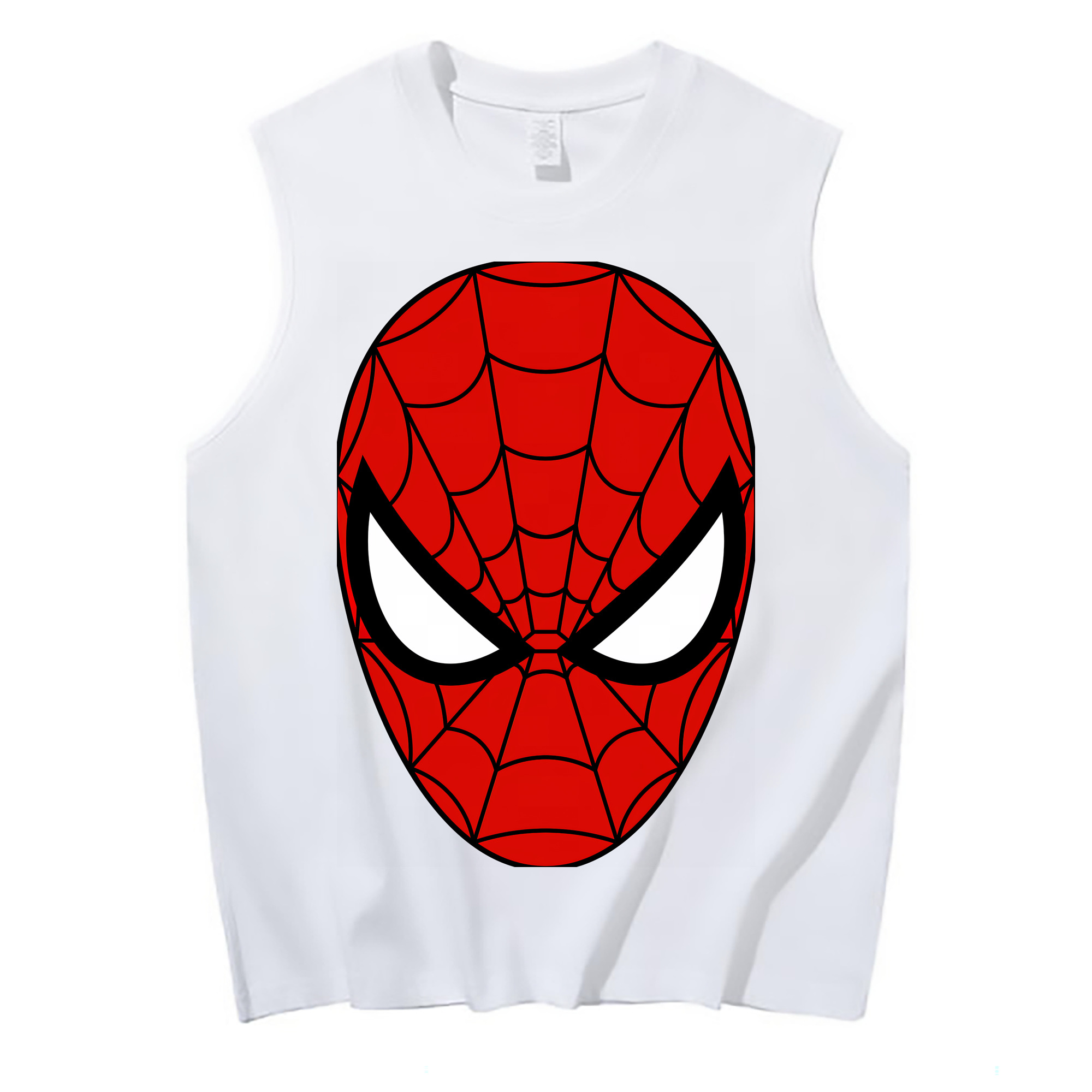 （画像用） Spider Man スパイダーマン コットン100％タンクトップ（フロントプリント）