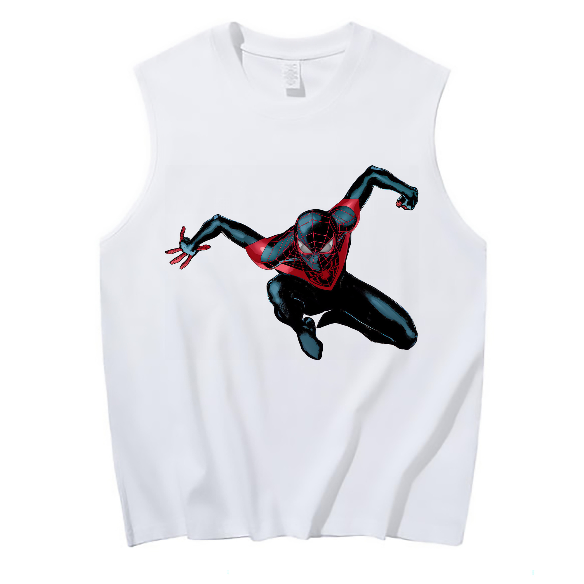 （画像用） Spider Man スパイダーマン コットン100％タンクトップ（フロントプリント）