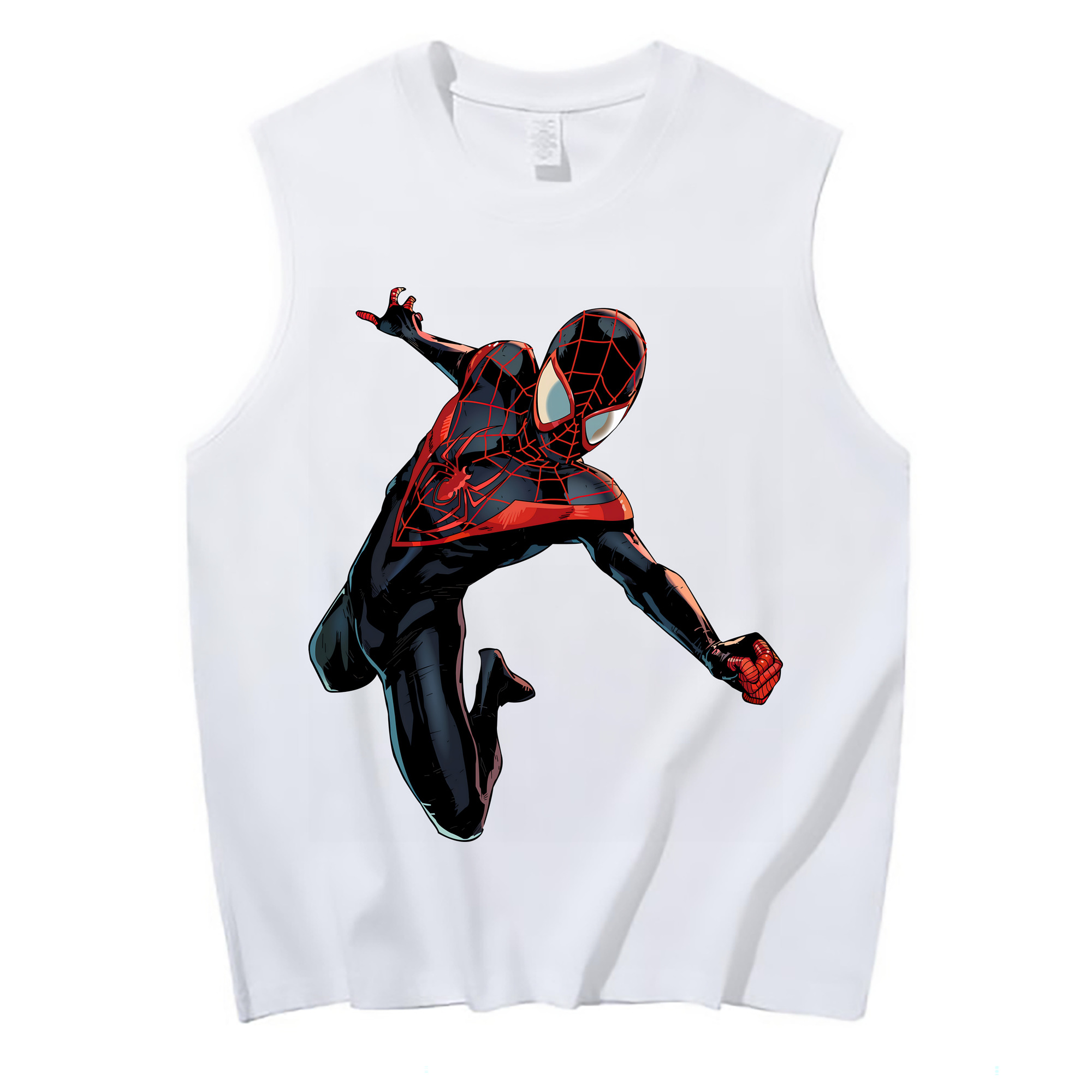 （画像用） Spider Man スパイダーマン コットン100％タンクトップ（フロントプリント）