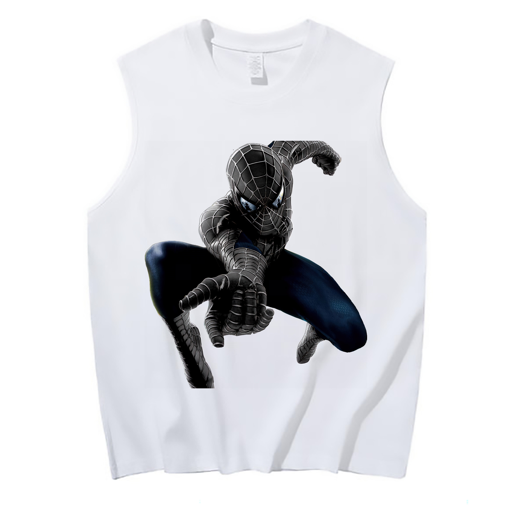 （画像用） Spider Man スパイダーマン コットン100％タンクトップ（フロントプリント）
