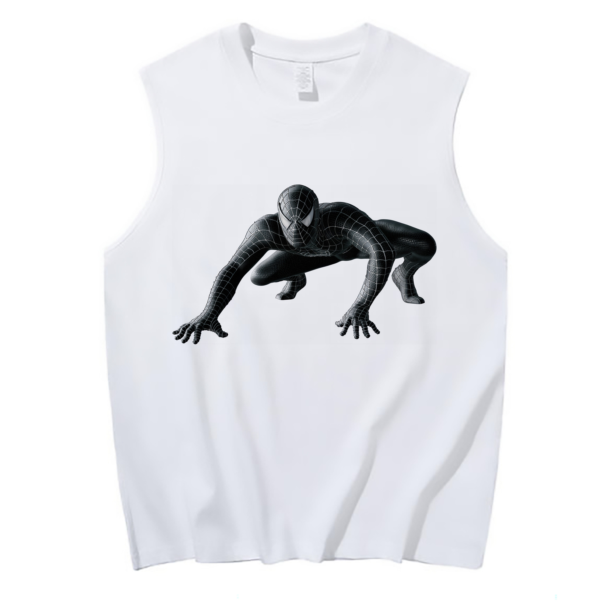 （画像用） Spider Man スパイダーマン コットン100％タンクトップ（フロントプリント）