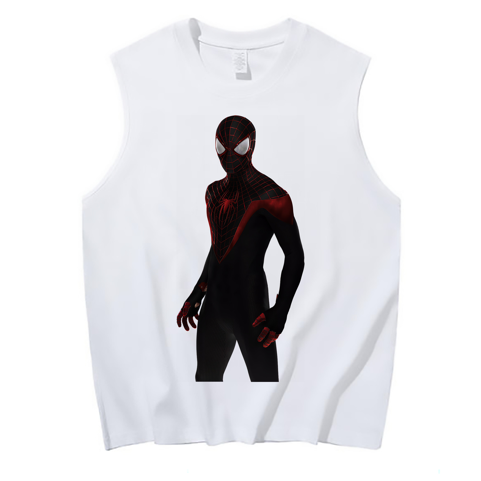 （画像用） Spider Man スパイダーマン コットン100％タンクトップ（フロントプリント）