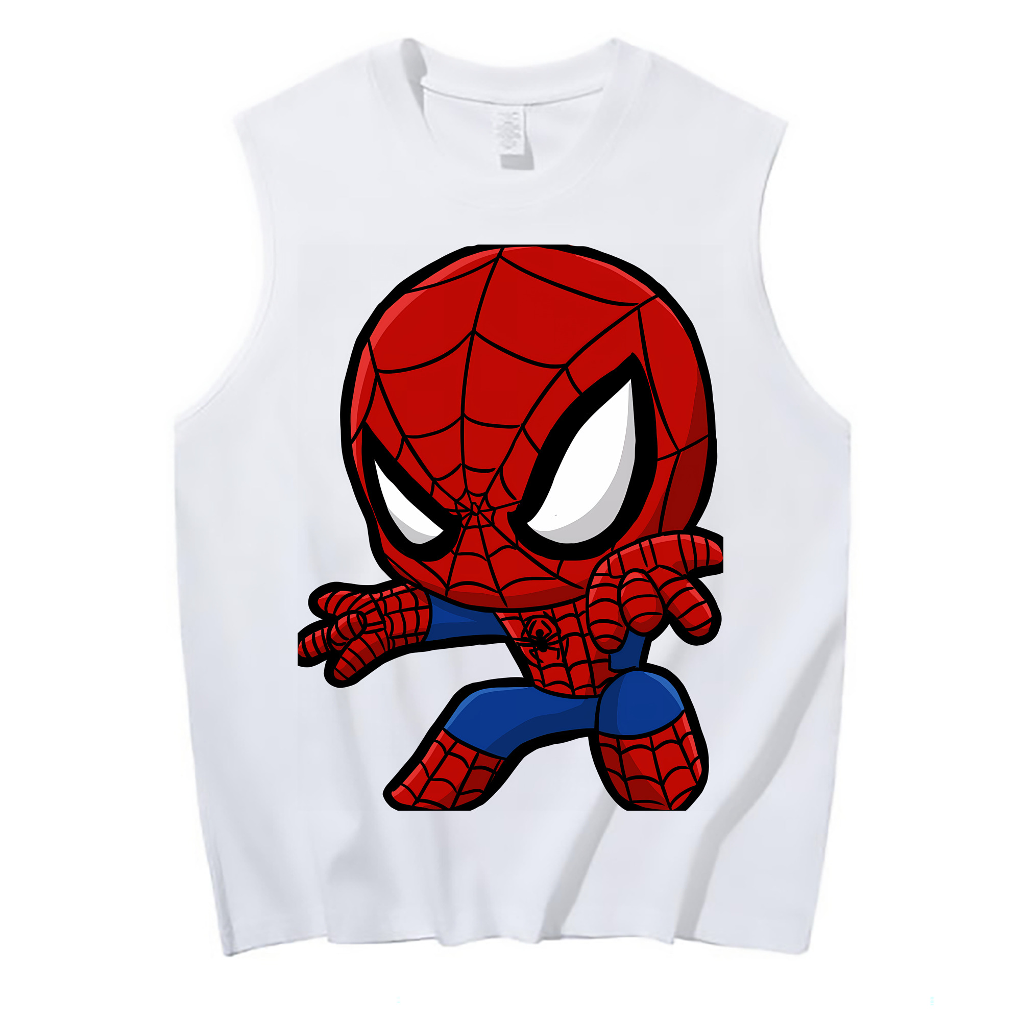 （画像用） Spider Man スパイダーマン コットン100％タンクトップ（フロントプリント）