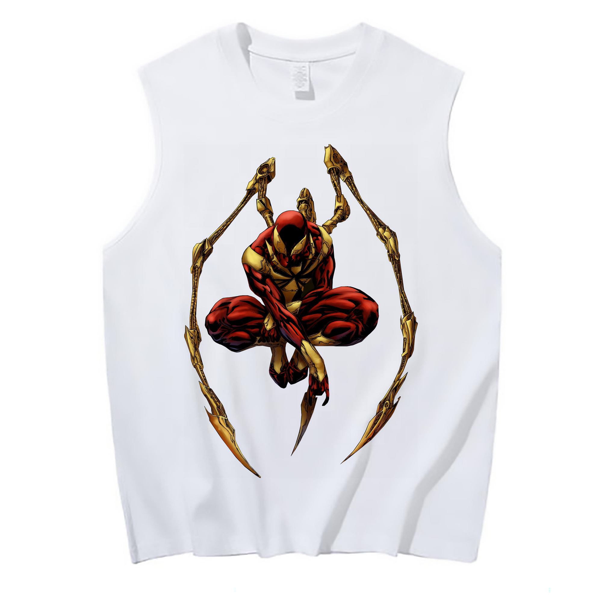 （画像用） Spider Man スパイダーマン コットン100％タンクトップ（フロントプリント）