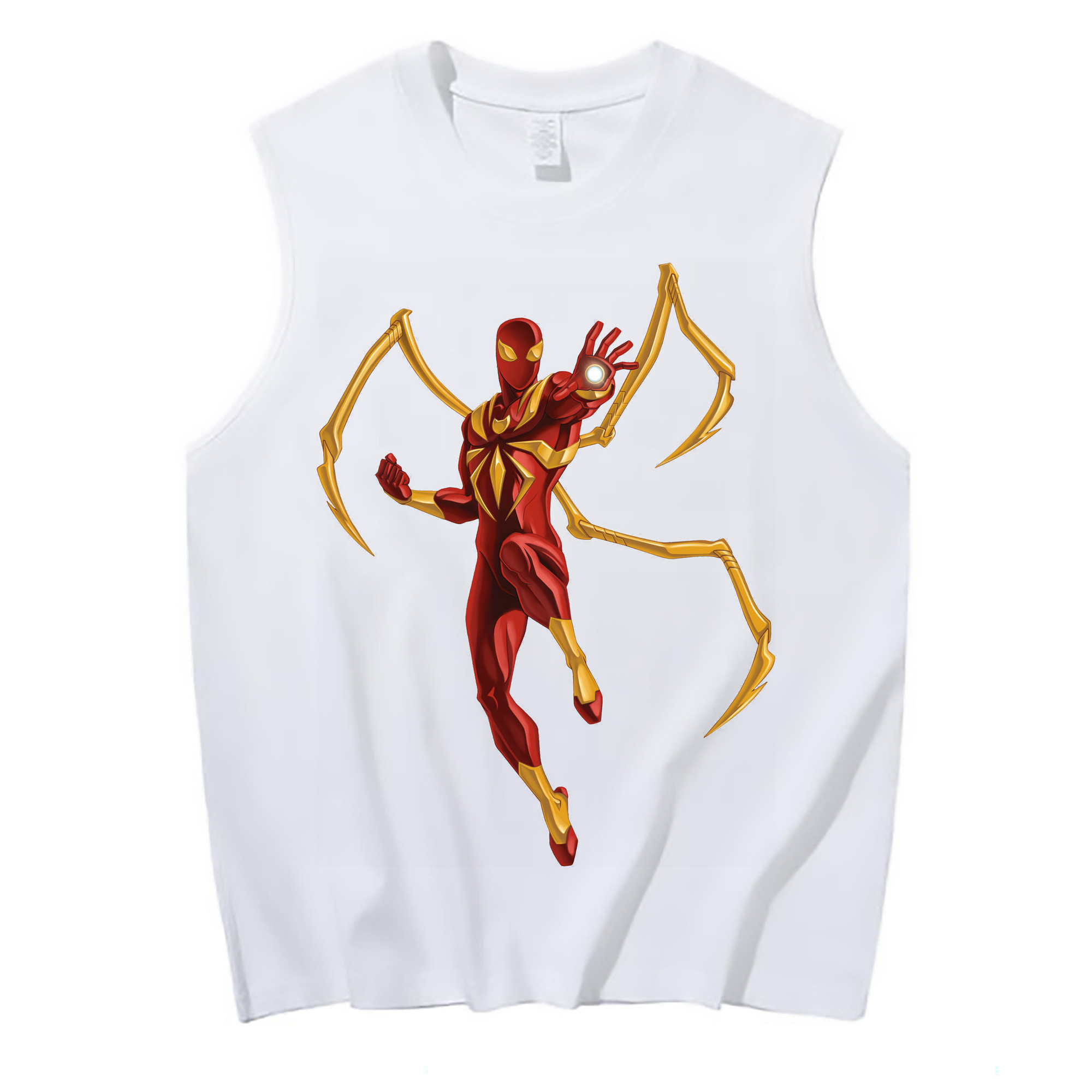 （画像用） Spider Man スパイダーマン コットン100％タンクトップ（フロントプリント）