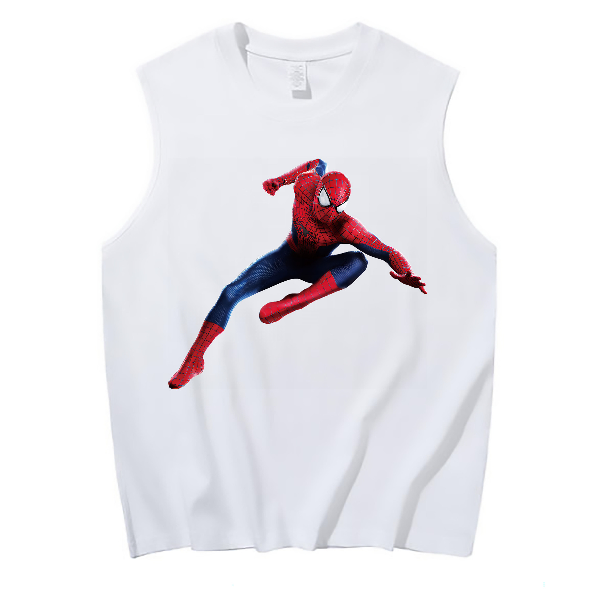 （画像用） Spider Man スパイダーマン コットン100％タンクトップ（フロントプリント）