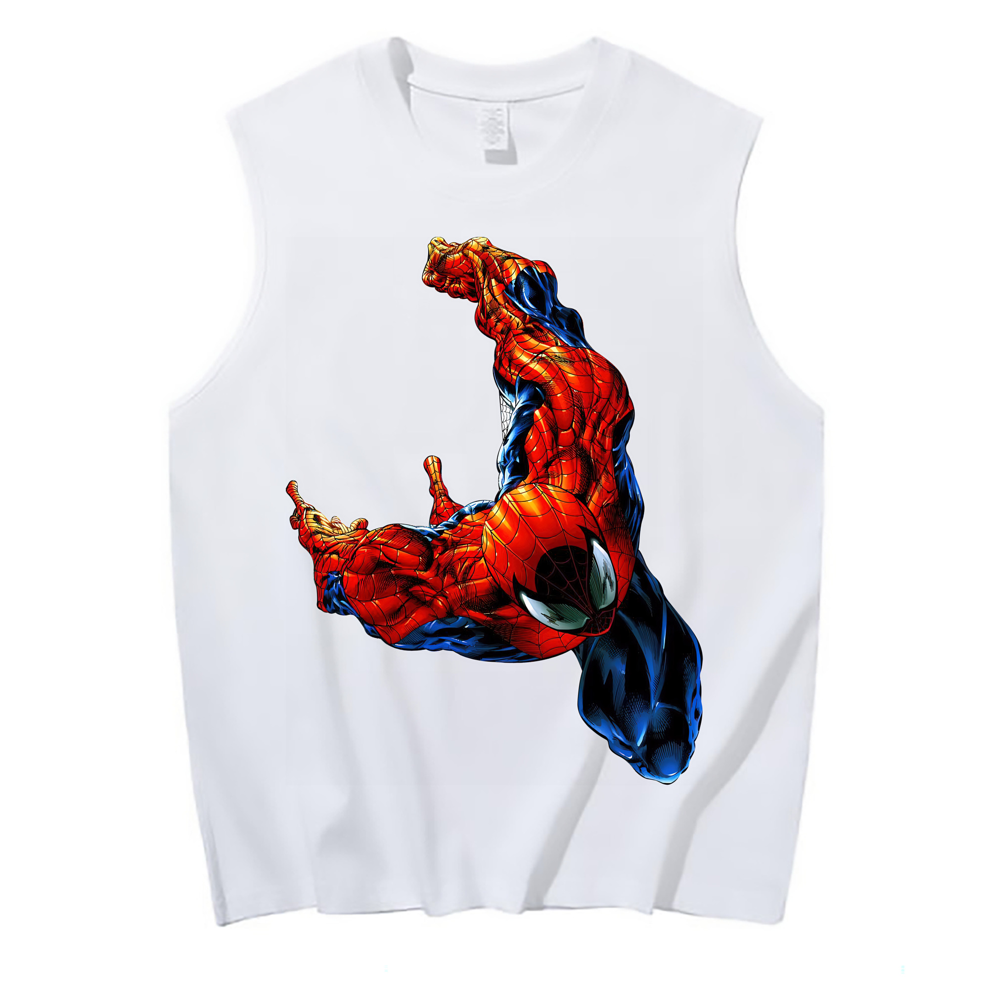 （画像用） Spider Man スパイダーマン コットン100％タンクトップ（フロントプリント）