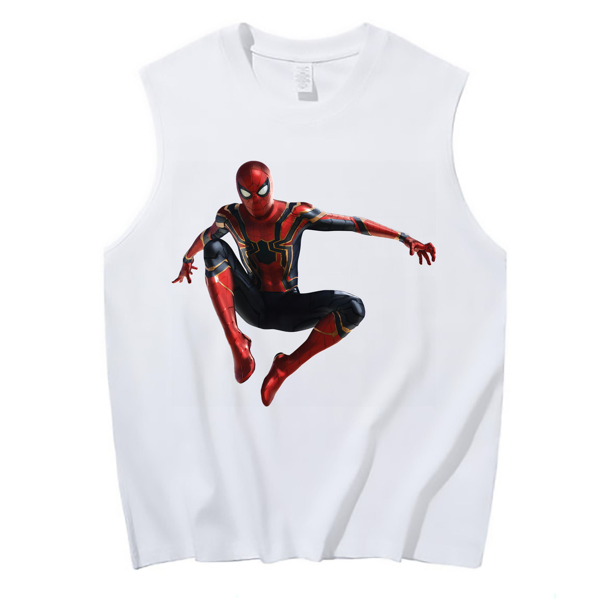 （画像用） Spider Man スパイダーマン コットン100％タンクトップ（フロントプリント）