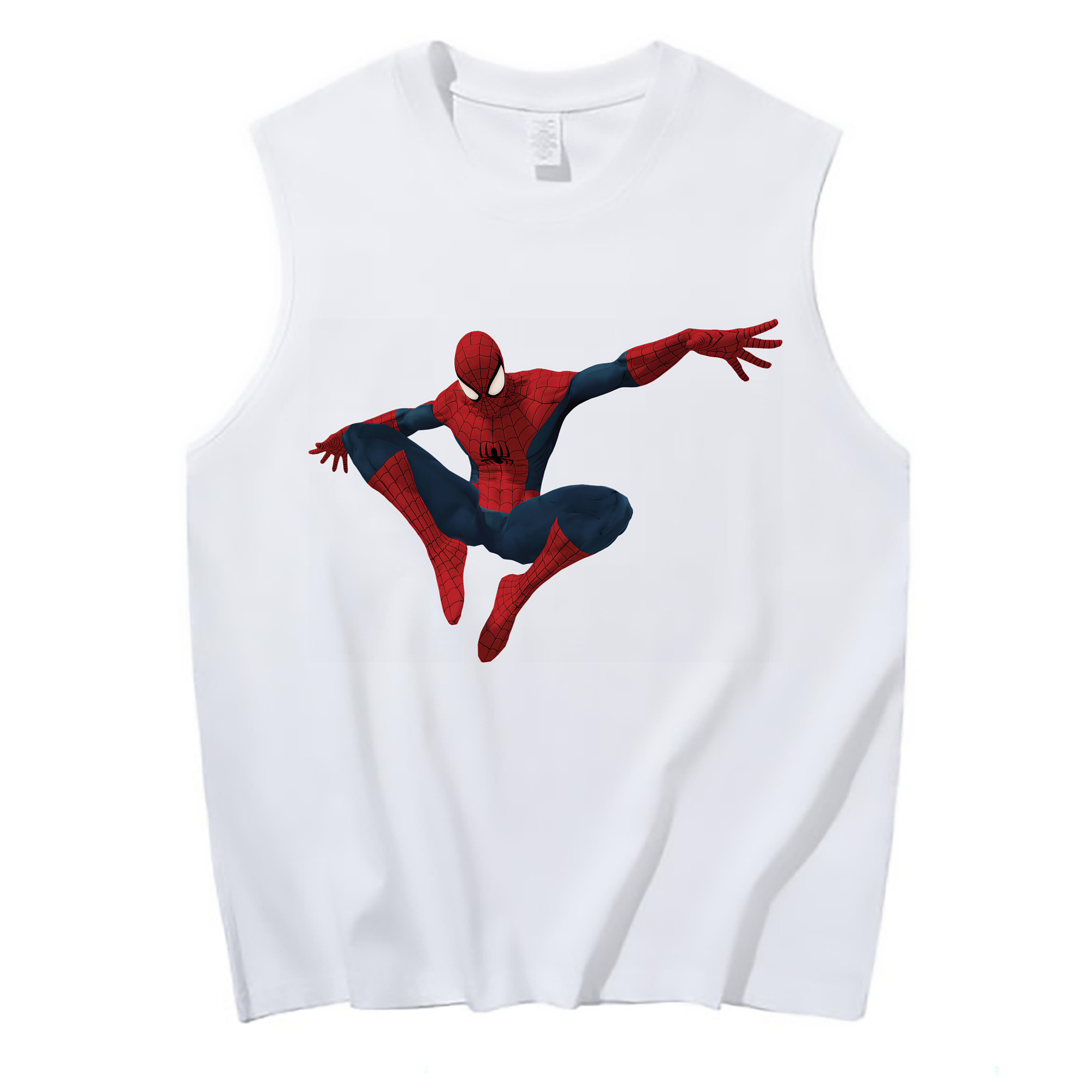 （画像用） Spider Man スパイダーマン コットン100％タンクトップ（フロントプリント）