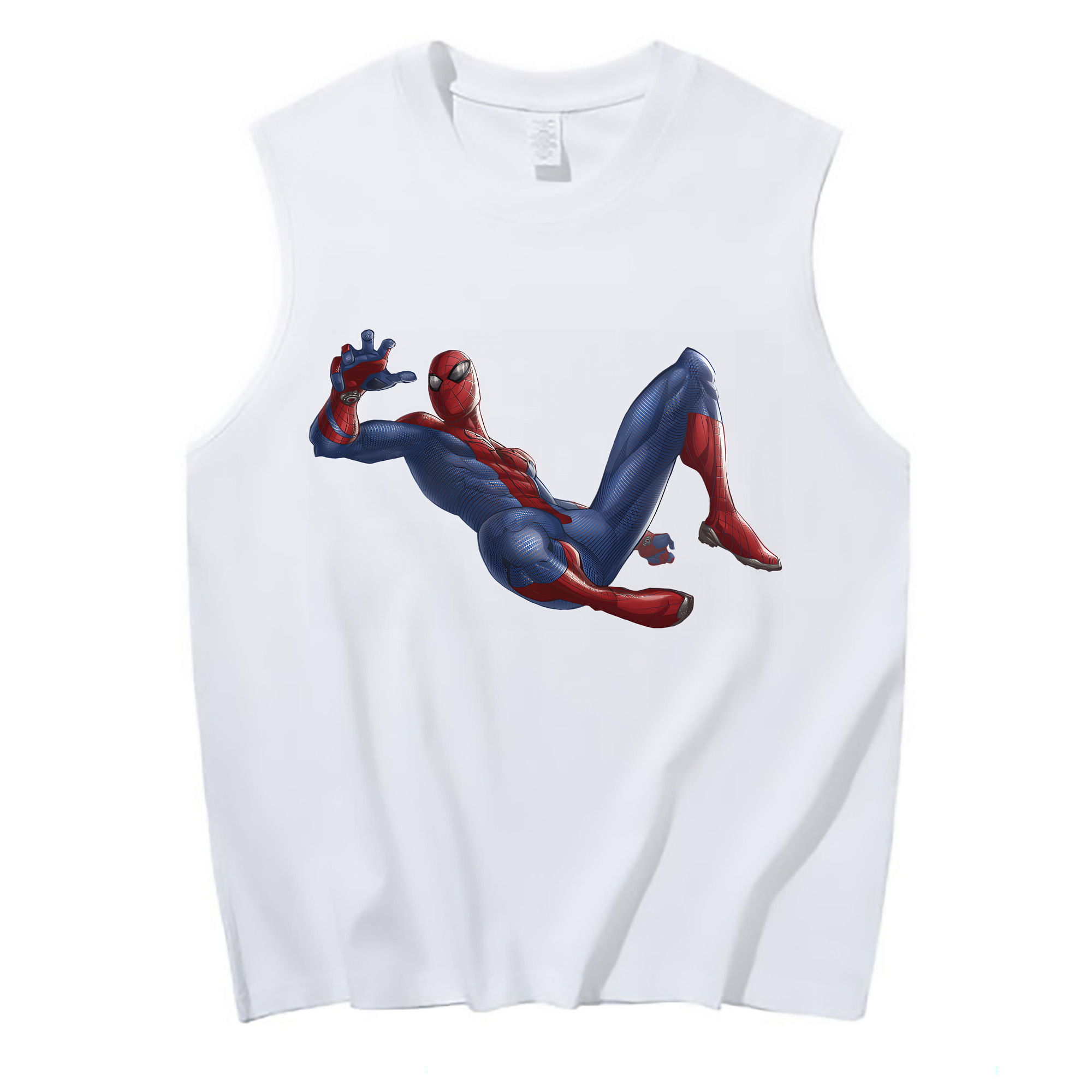 （画像用） Spider Man スパイダーマン コットン100％タンクトップ（フロントプリント）