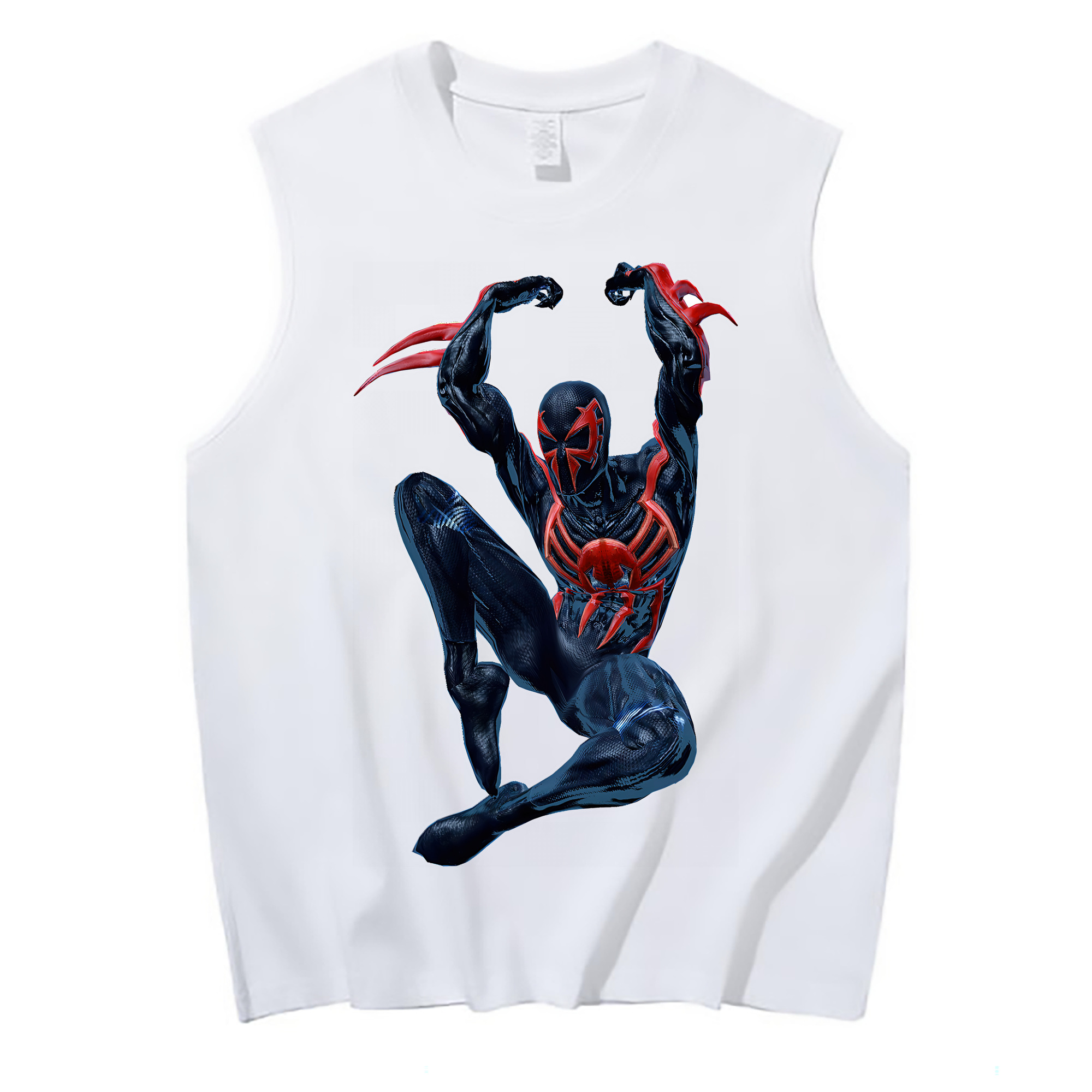 （画像用） Spider Man スパイダーマン コットン100％タンクトップ（フロントプリント）