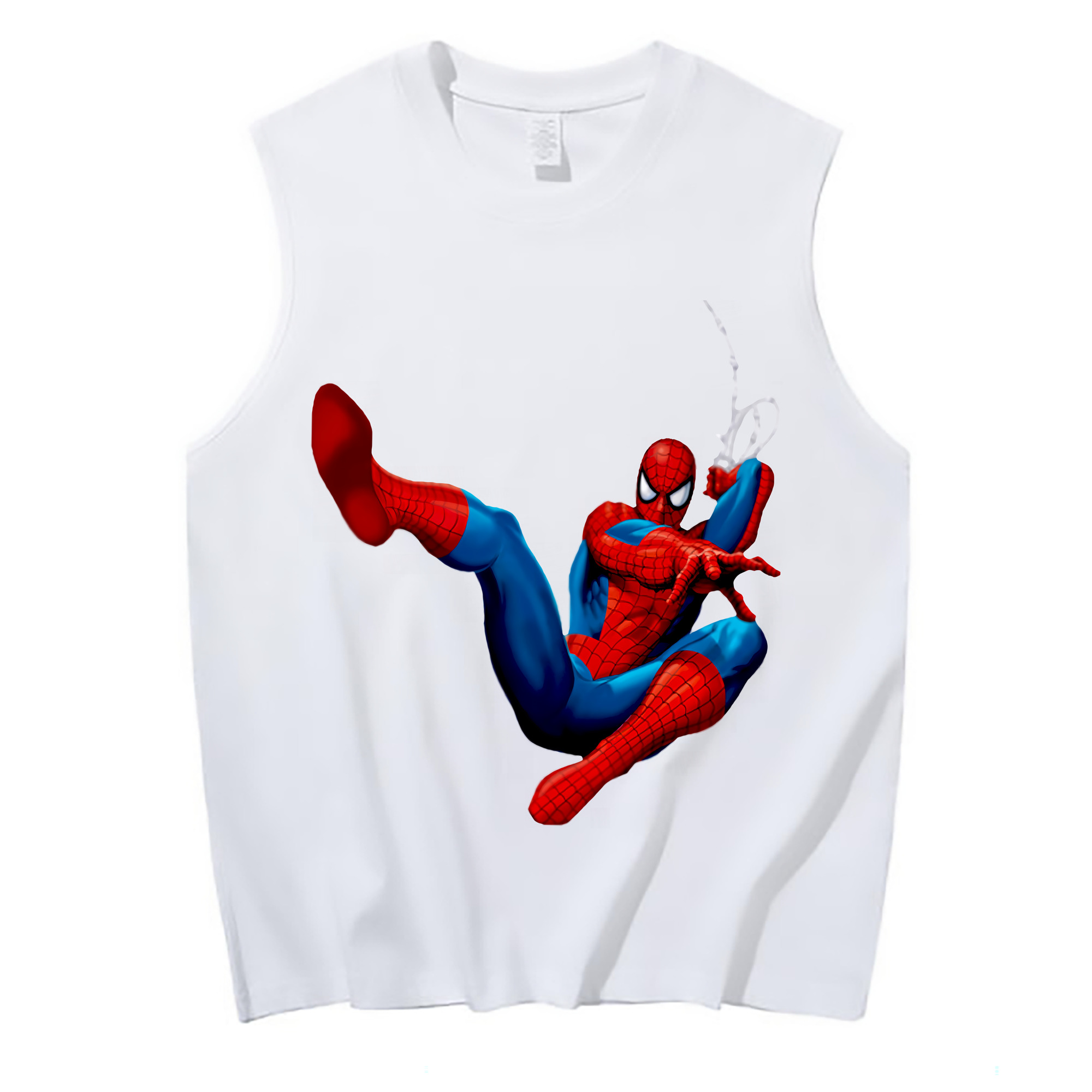 （画像用） Spider Man スパイダーマン コットン100％タンクトップ（フロントプリント）