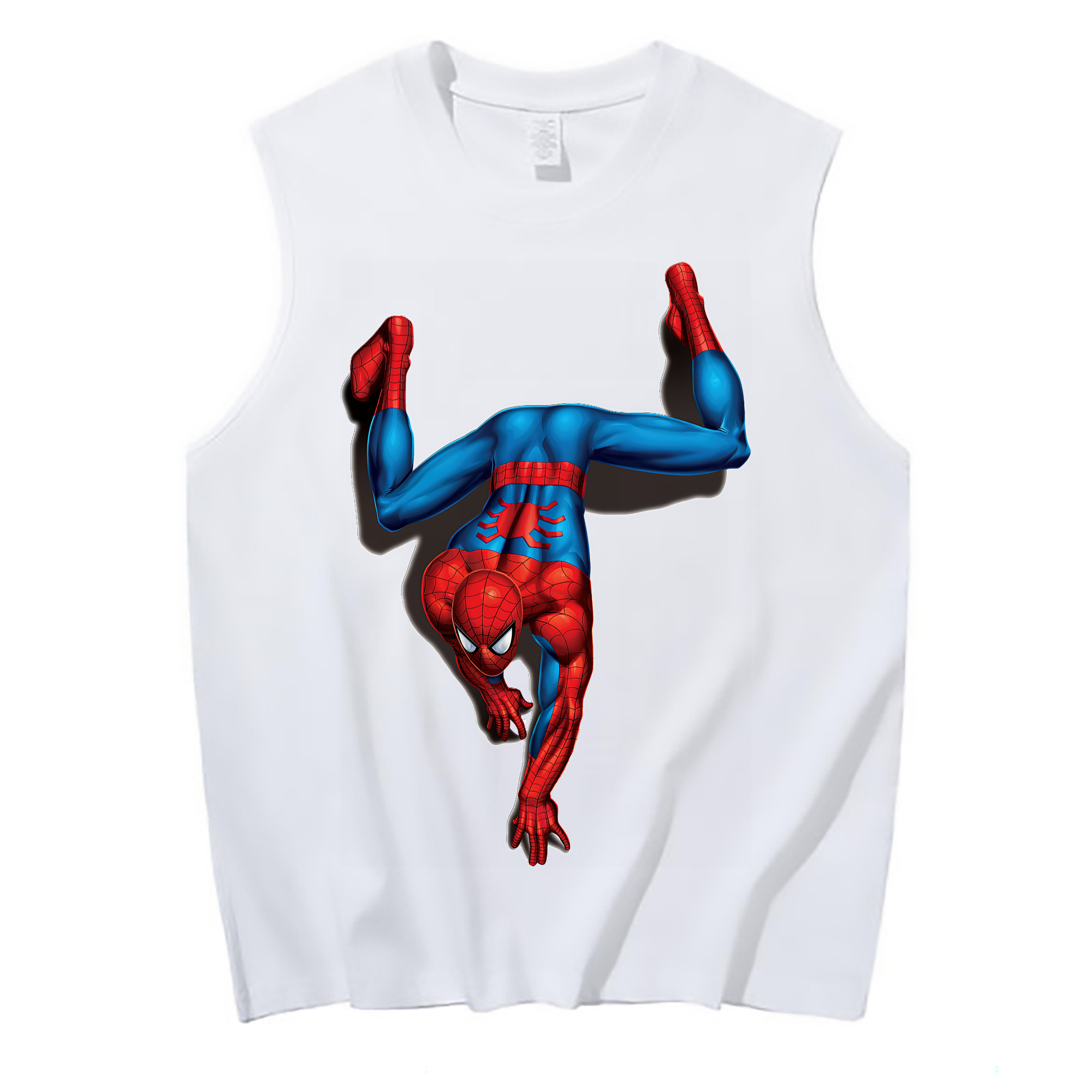 （画像用） Spider Man スパイダーマン コットン100％タンクトップ（フロントプリント）