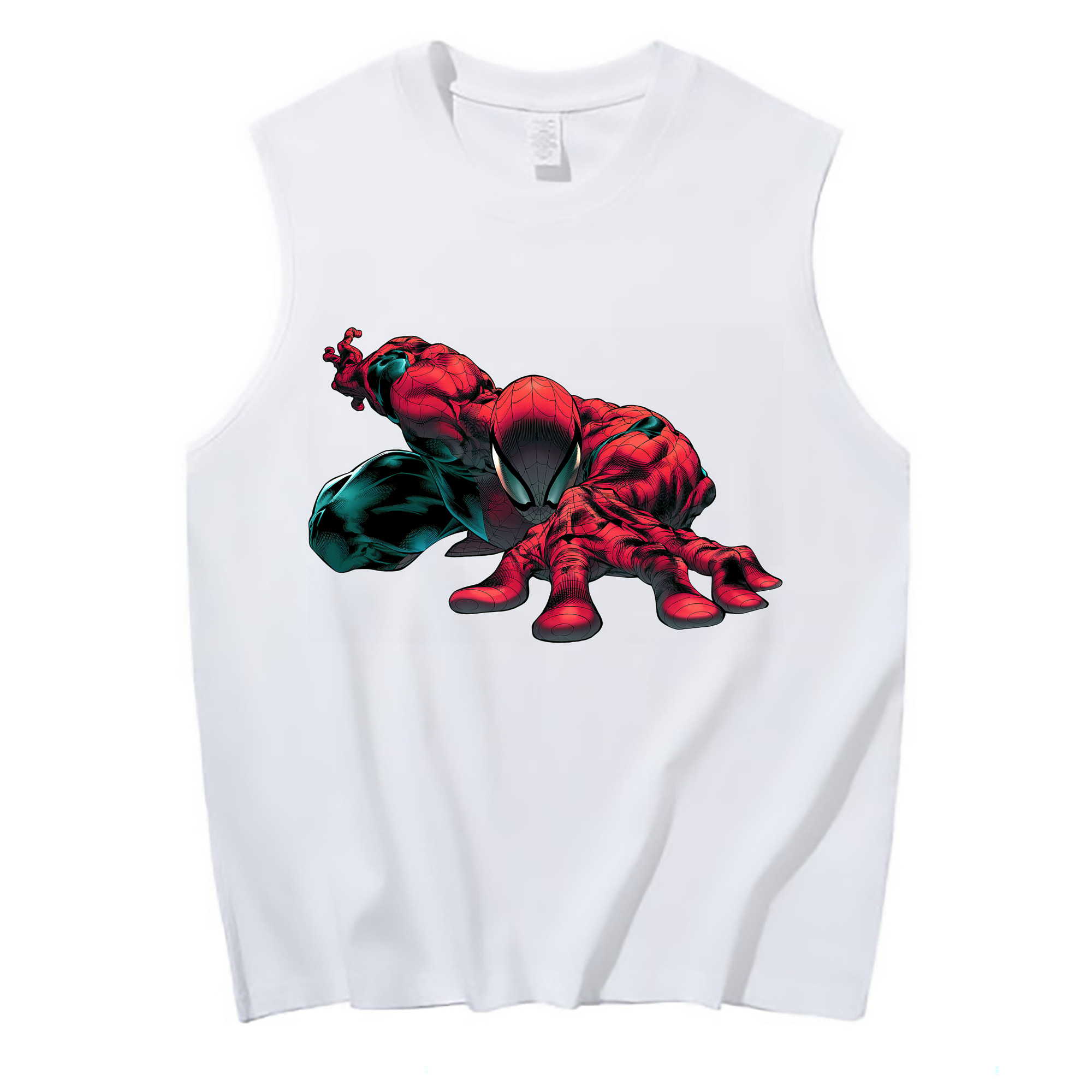 （画像用） Spider Man スパイダーマン コットン100％タンクトップ（フロントプリント）