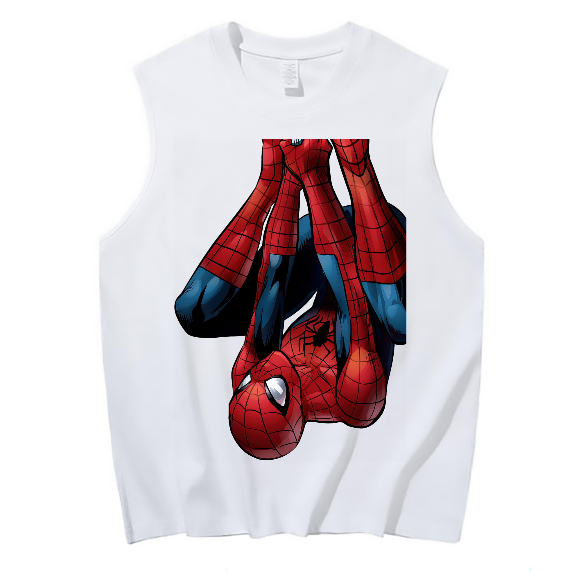 （画像用） Spider Man スパイダーマン コットン100％タンクトップ（フロントプリント）