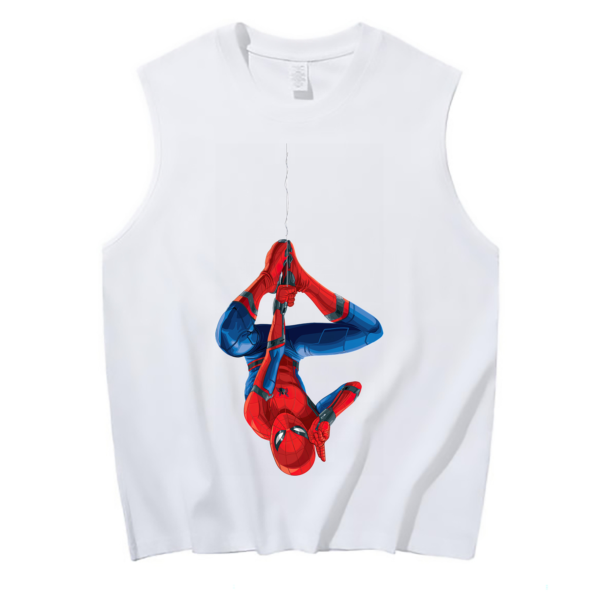 （画像用） Spider Man スパイダーマン コットン100％タンクトップ（フロントプリント）