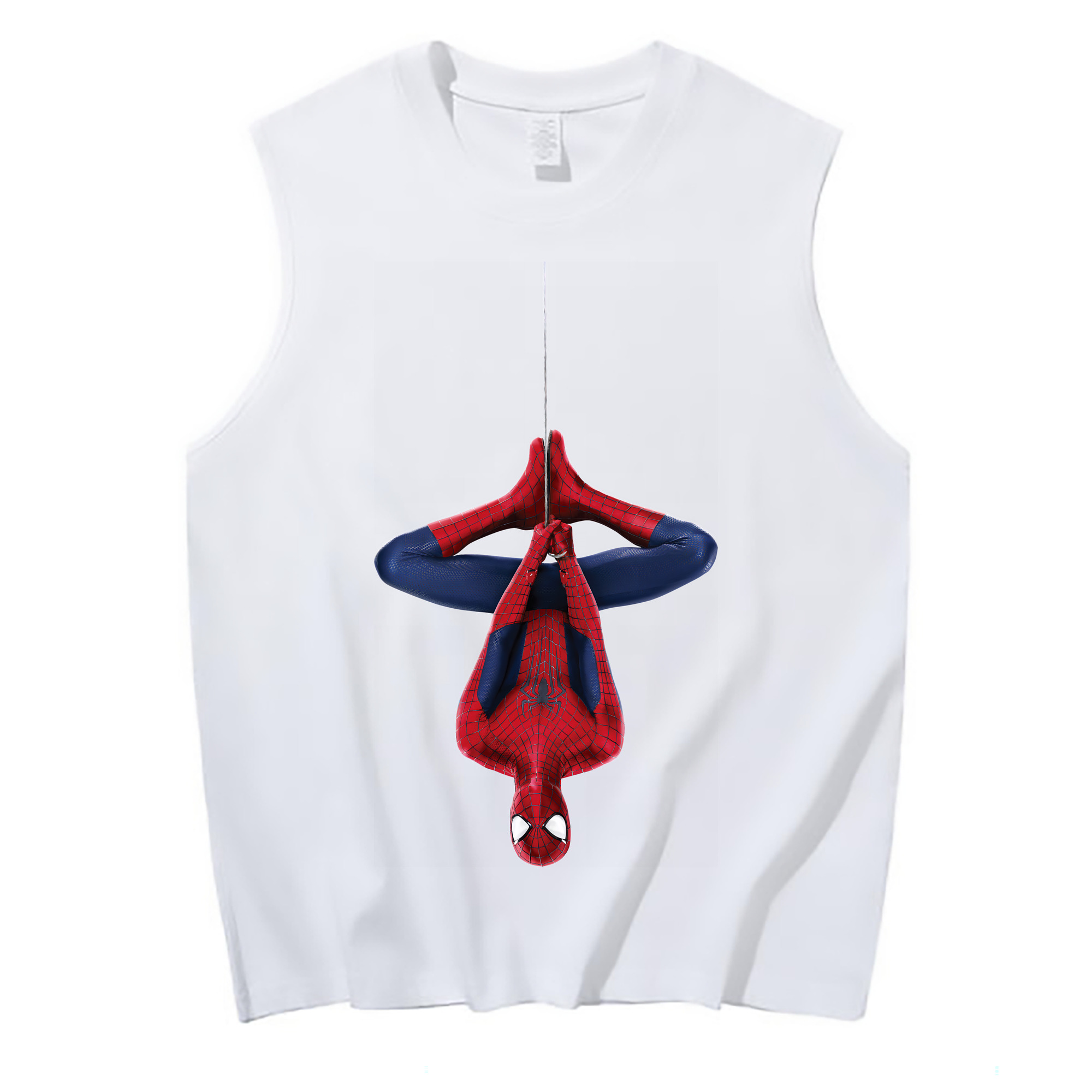 （画像用） Spider Man スパイダーマン コットン100％タンクトップ（フロントプリント）