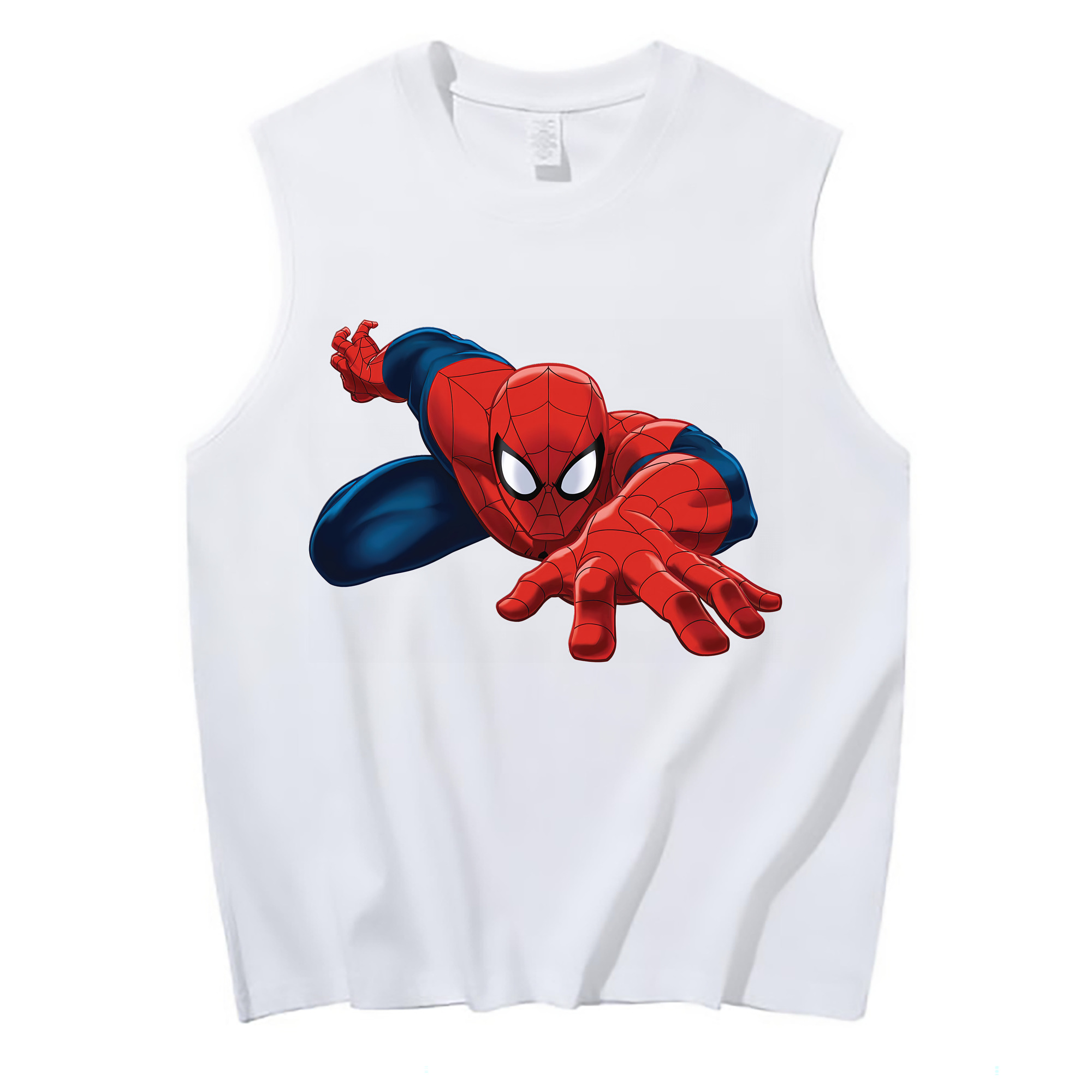 （画像用） Spider Man スパイダーマン コットン100％タンクトップ（フロントプリント）