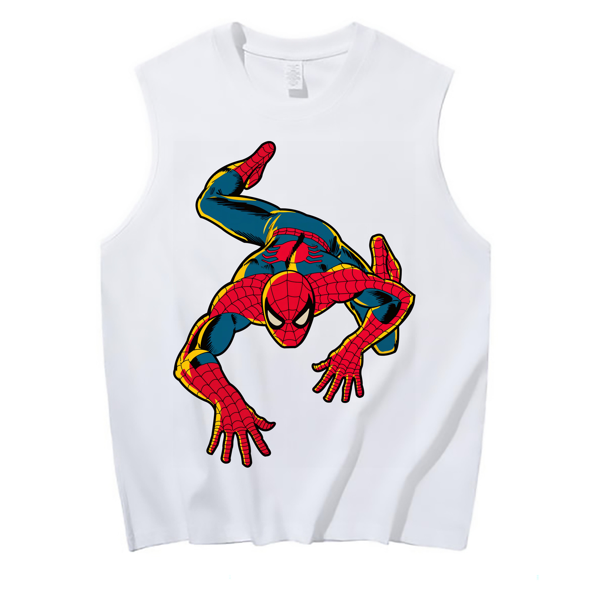 （画像用） Spider Man スパイダーマン コットン100％タンクトップ（フロントプリント）
