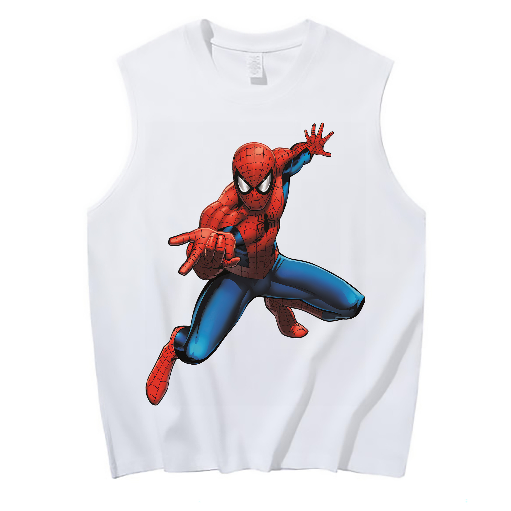 （画像用） Spider Man スパイダーマン コットン100％タンクトップ（フロントプリント）