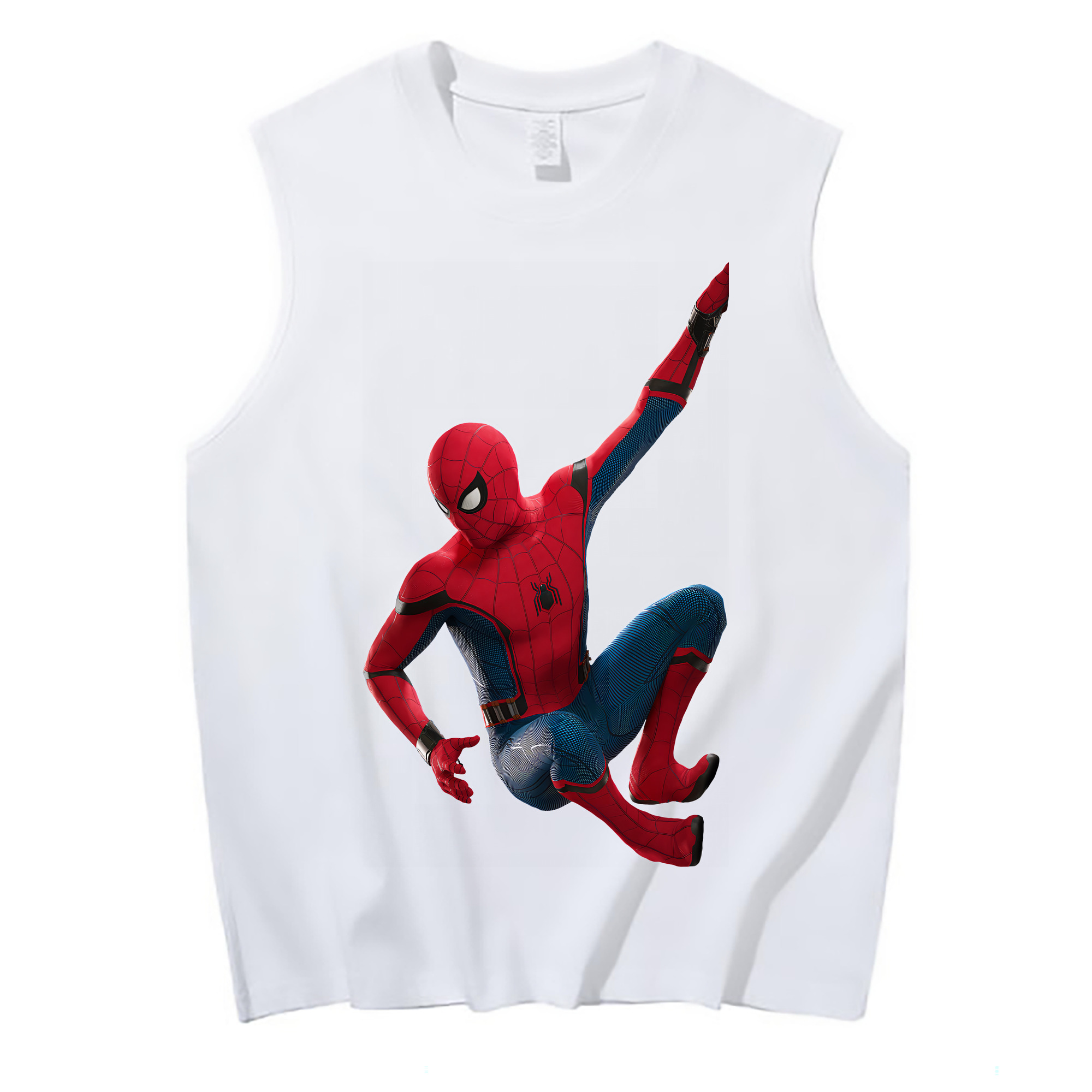 （画像用） Spider Man スパイダーマン コットン100％タンクトップ（フロントプリント）