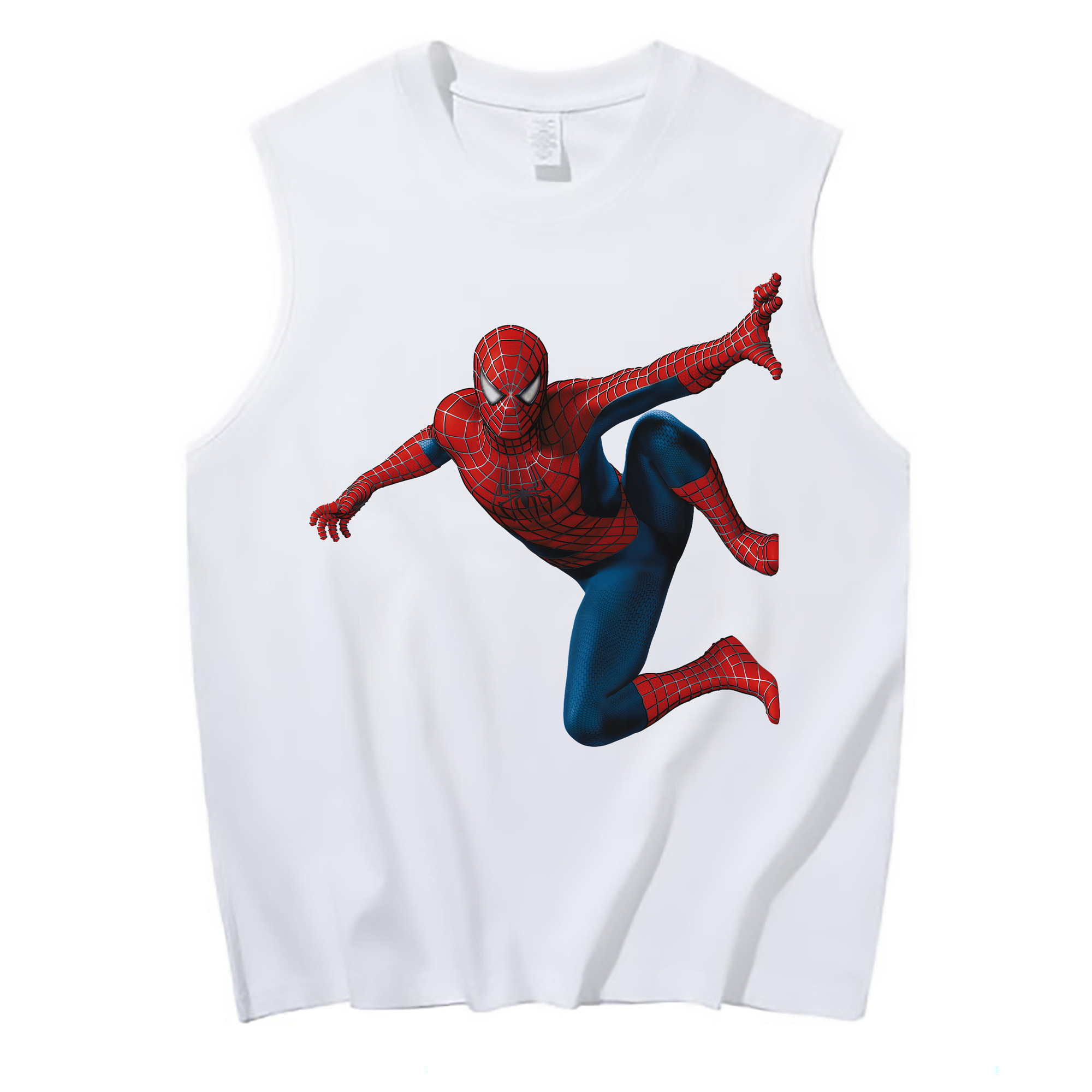（画像用） Spider Man スパイダーマン コットン100％タンクトップ（フロントプリント）