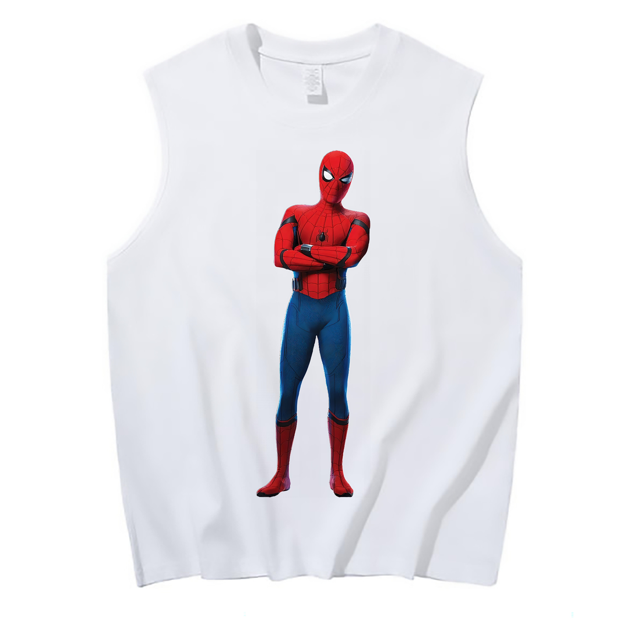 （画像用） Spider Man スパイダーマン コットン100％タンクトップ（フロントプリント）