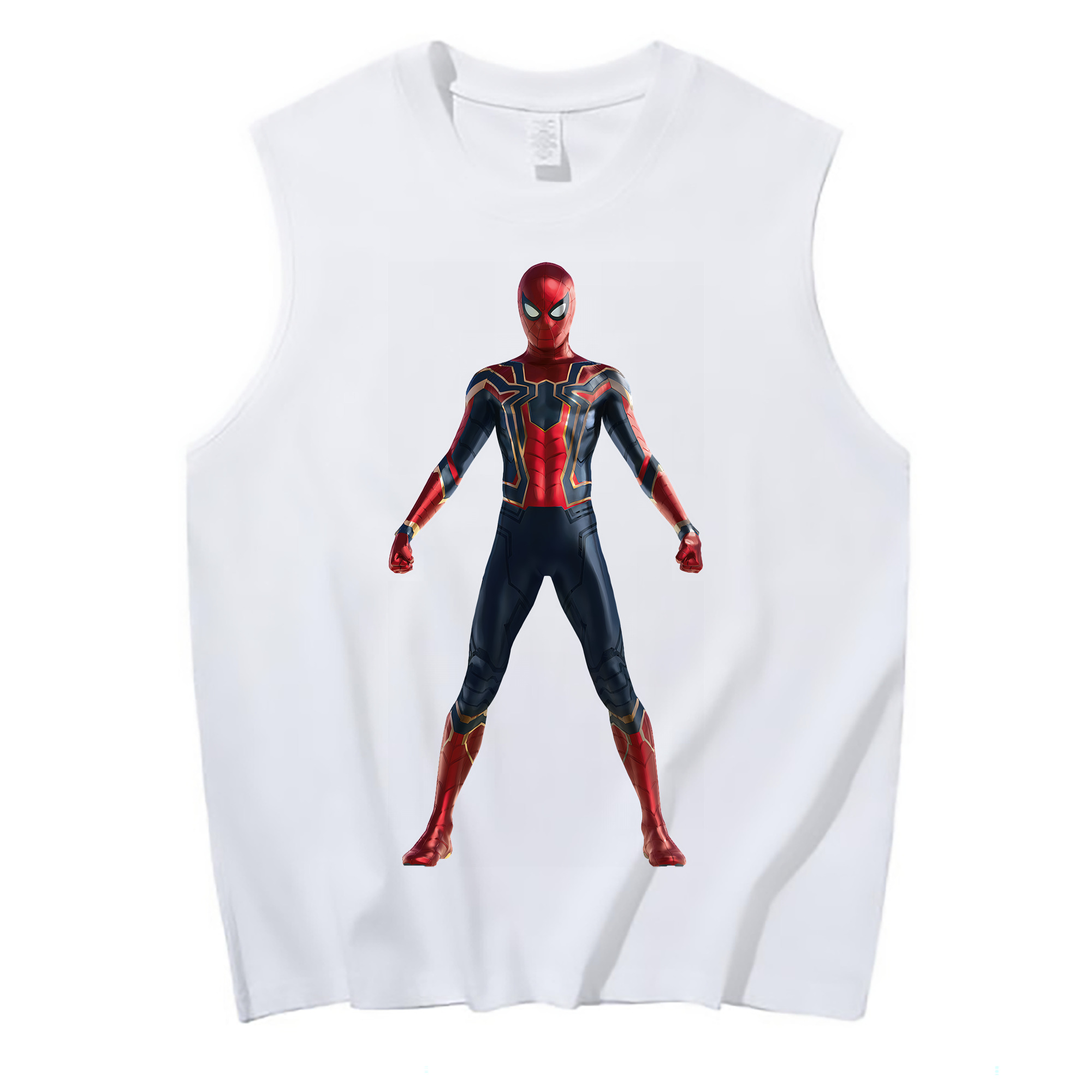 （画像用） Spider Man スパイダーマン コットン100％タンクトップ（フロントプリント）