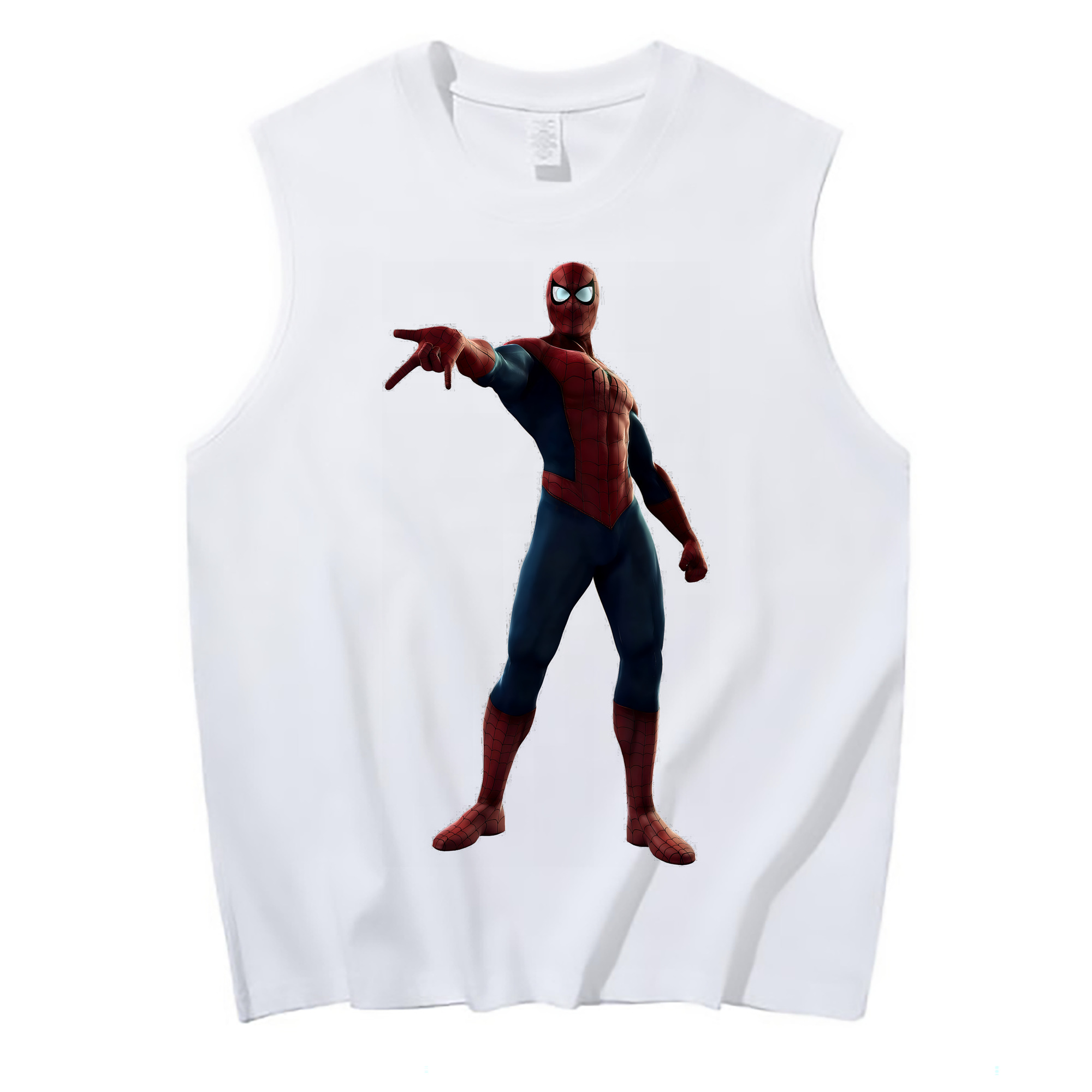 （画像用） Spider Man スパイダーマン コットン100％タンクトップ（フロントプリント）
