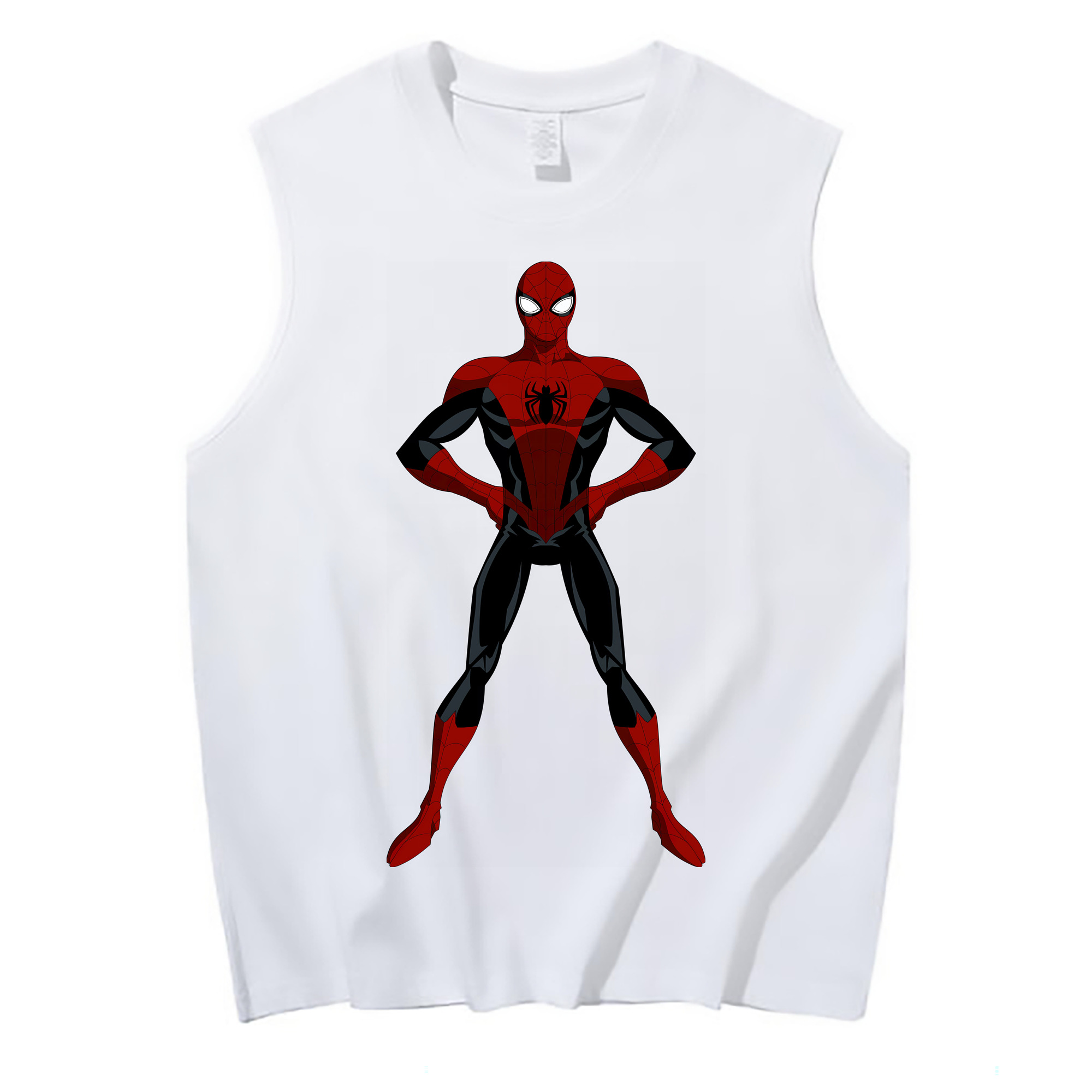 （画像用） Spider Man スパイダーマン コットン100％タンクトップ（フロントプリント）