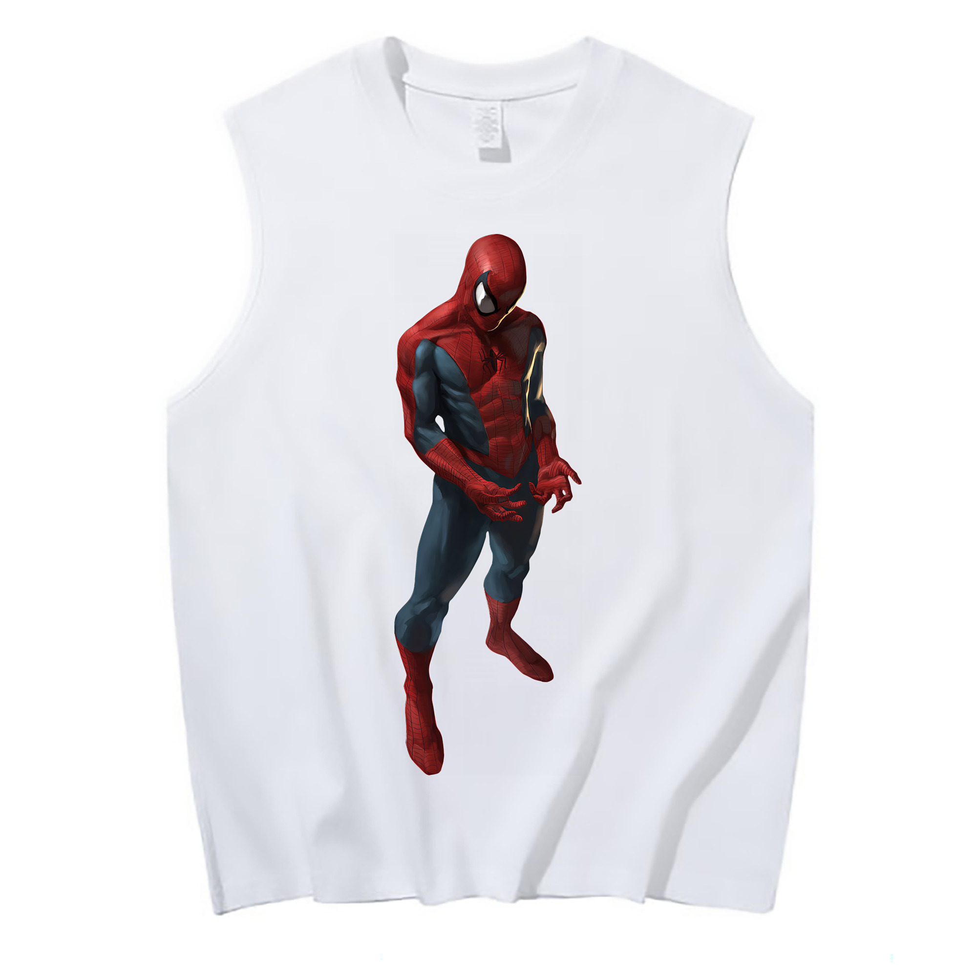 （画像用） Spider Man スパイダーマン コットン100％タンクトップ（フロントプリント）