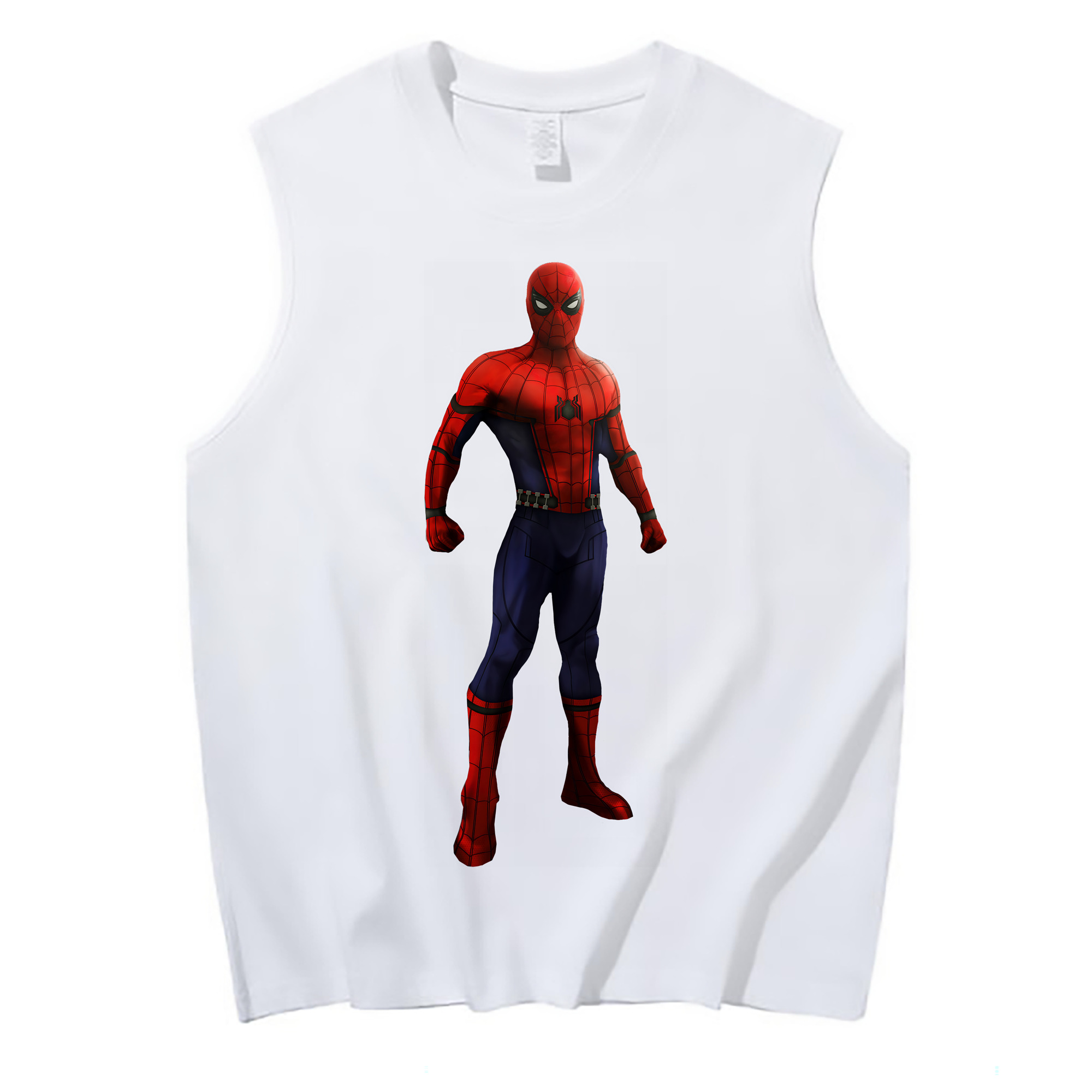 （画像用） Spider Man スパイダーマン コットン100％タンクトップ（フロントプリント）