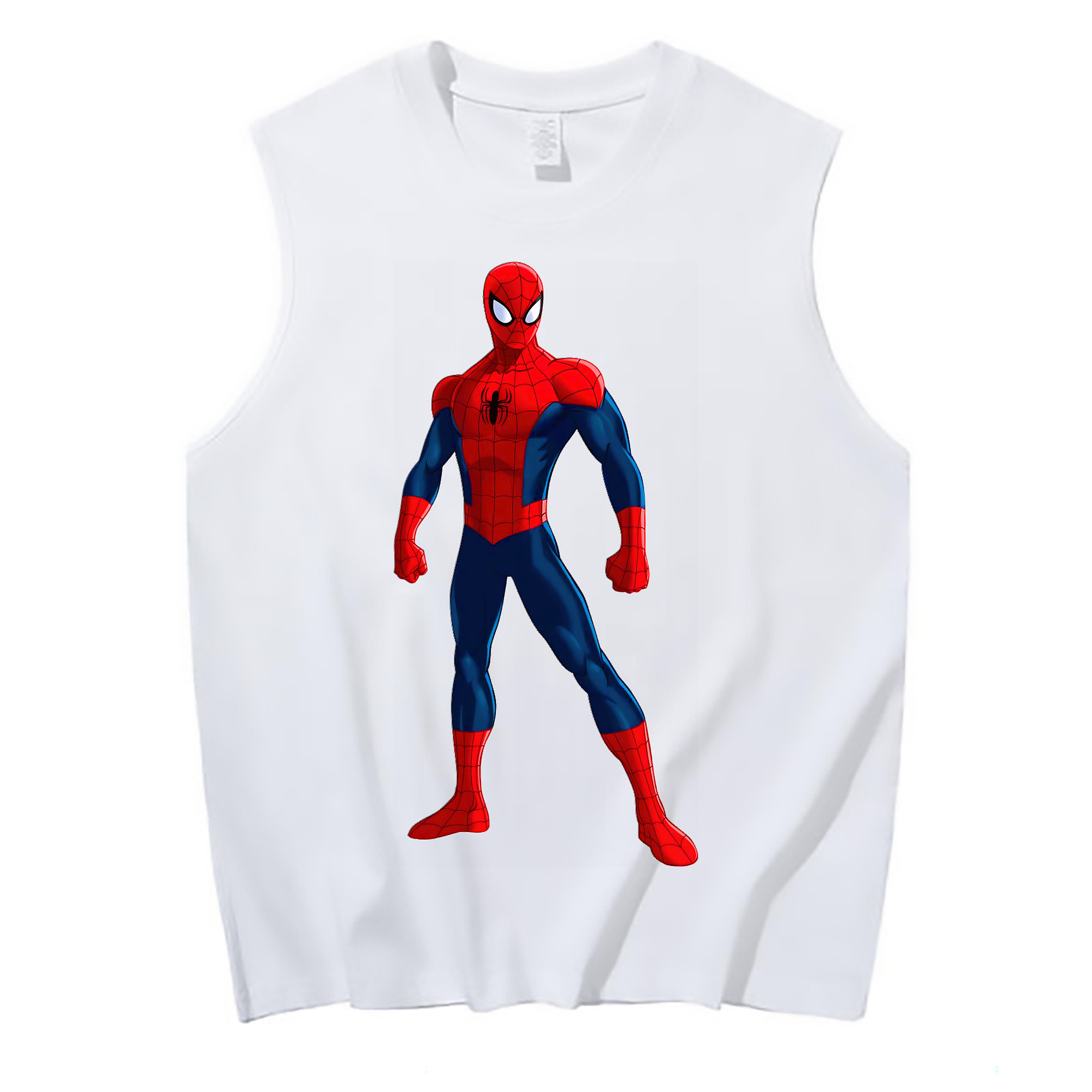 （画像用） Spider Man スパイダーマン コットン100％タンクトップ（フロントプリント）
