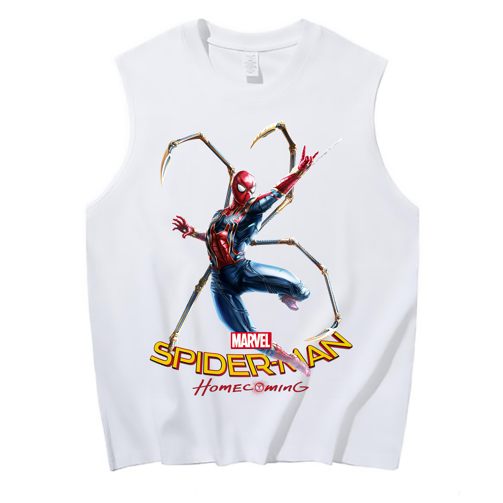 （画像用） Spider Man スパイダーマン コットン100％タンクトップ（フロントプリント）
