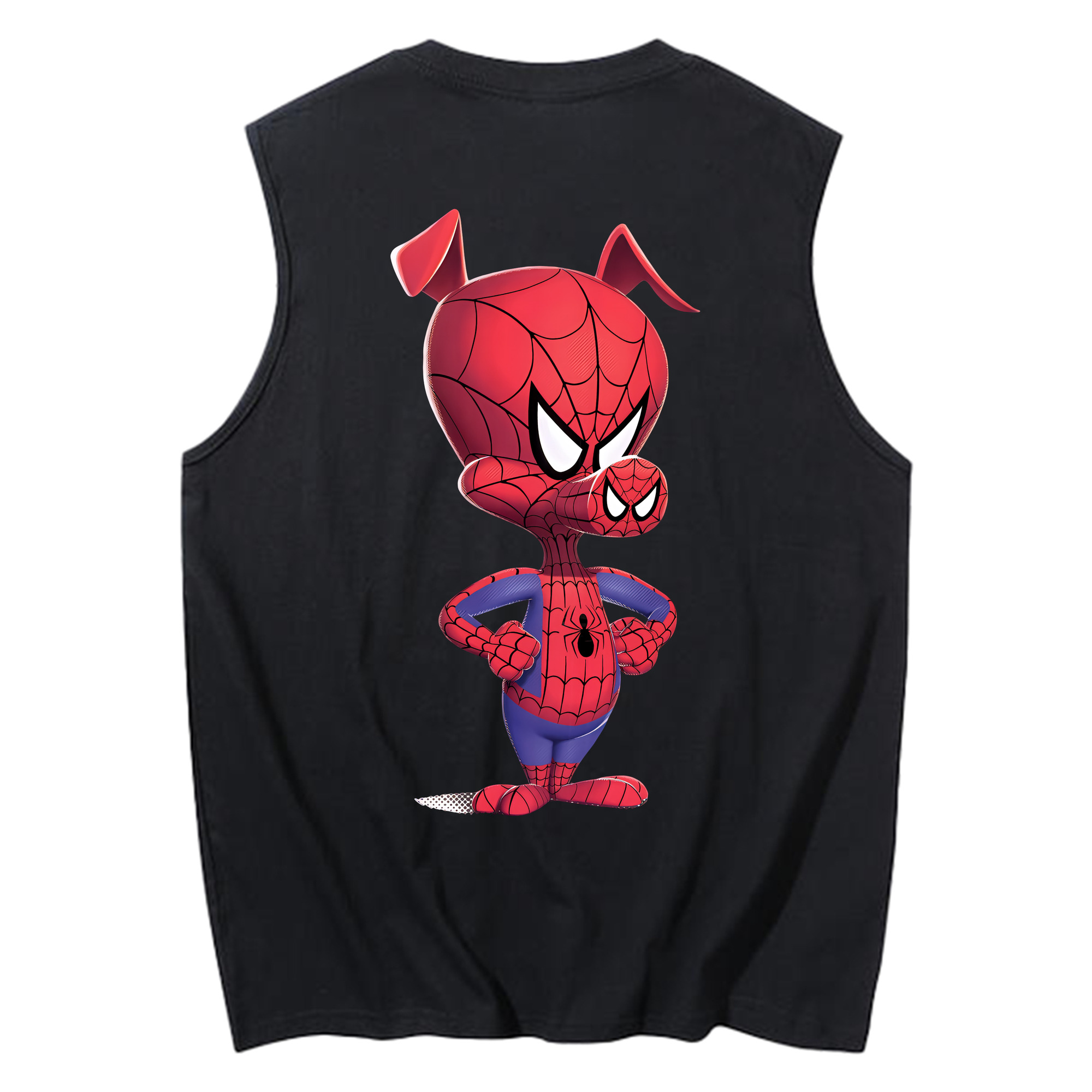 Spider Man スパイダーマン コットン100％タンクトップ（背面プリント）