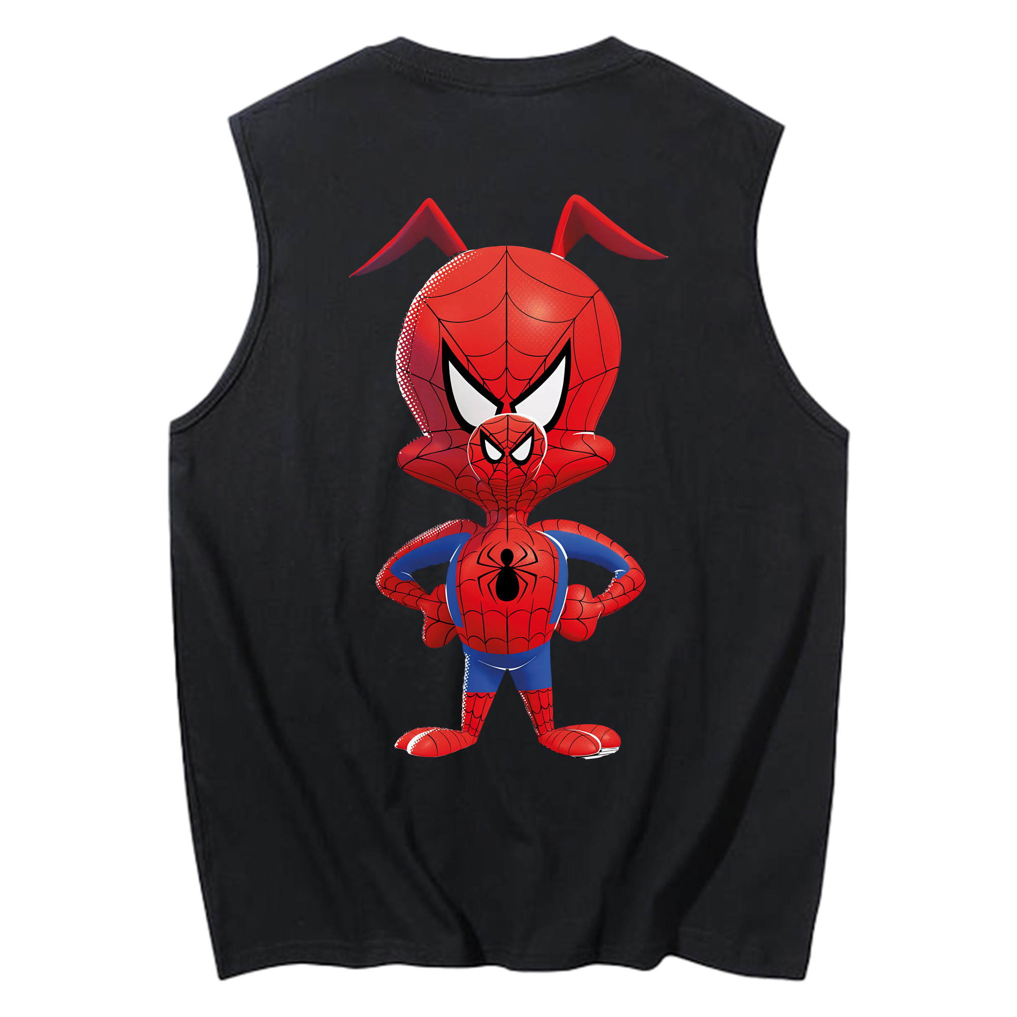 （画像用） Spider Man スパイダーマン コットン100％タンクトップ（背面プリント）