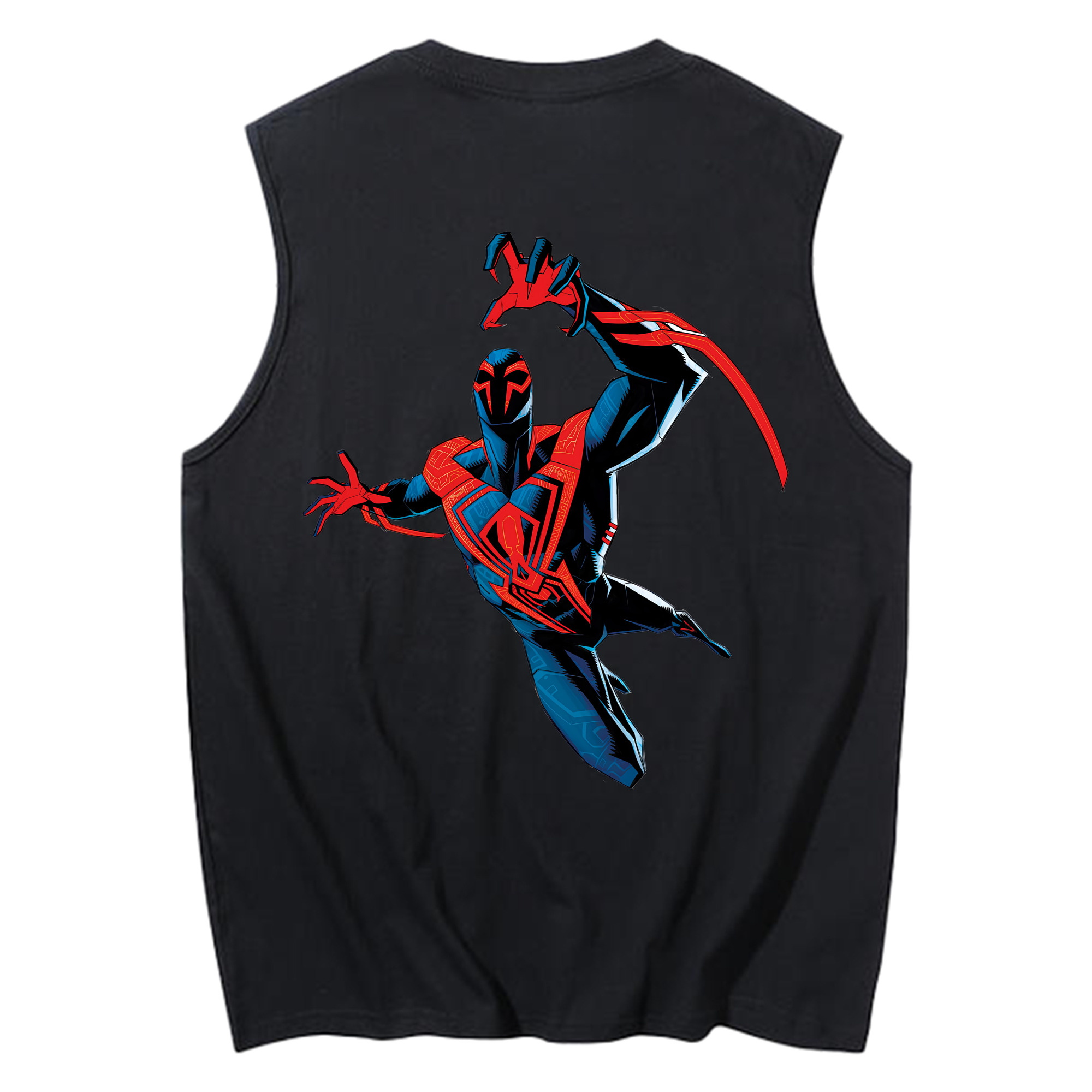 （画像用） Spider Man スパイダーマン コットン100％タンクトップ（背面プリント）